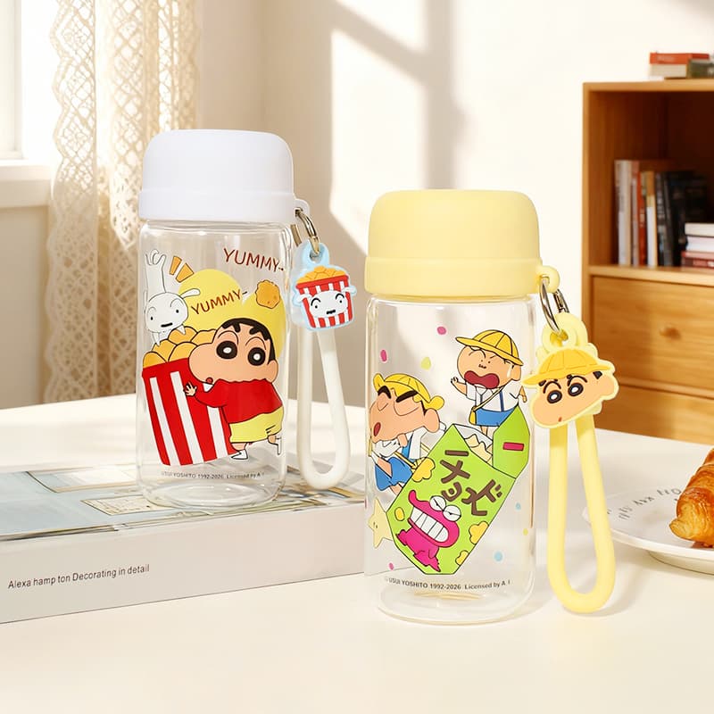 Crayon Shinchan Карандаш SHIN Chan Стекло Подстаканник Милый стиль Красный Синий Желтый Белый 420 мл - изображение 3
