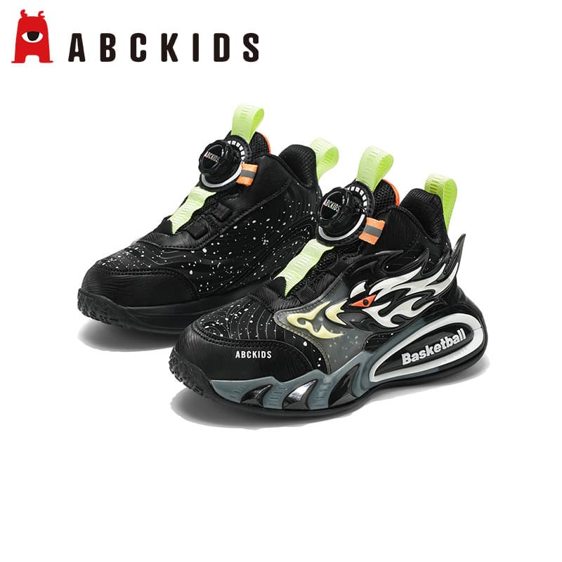 Кроссовки для баскетбола ABC KIDS Противоскользящие Анти-КИК Аbrasion-Resistant Отскок Амортизация и Легкость MID Топ Баскетбольные Кроссовки - изображение 4