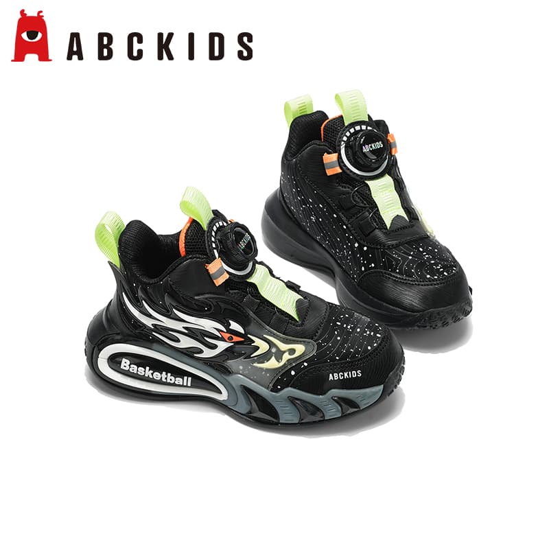 Кроссовки для баскетбола ABC KIDS Противоскользящие Анти-КИК Аbrasion-Resistant Отскок Амортизация и Легкость MID Топ Баскетбольные Кроссовки - изображение 5