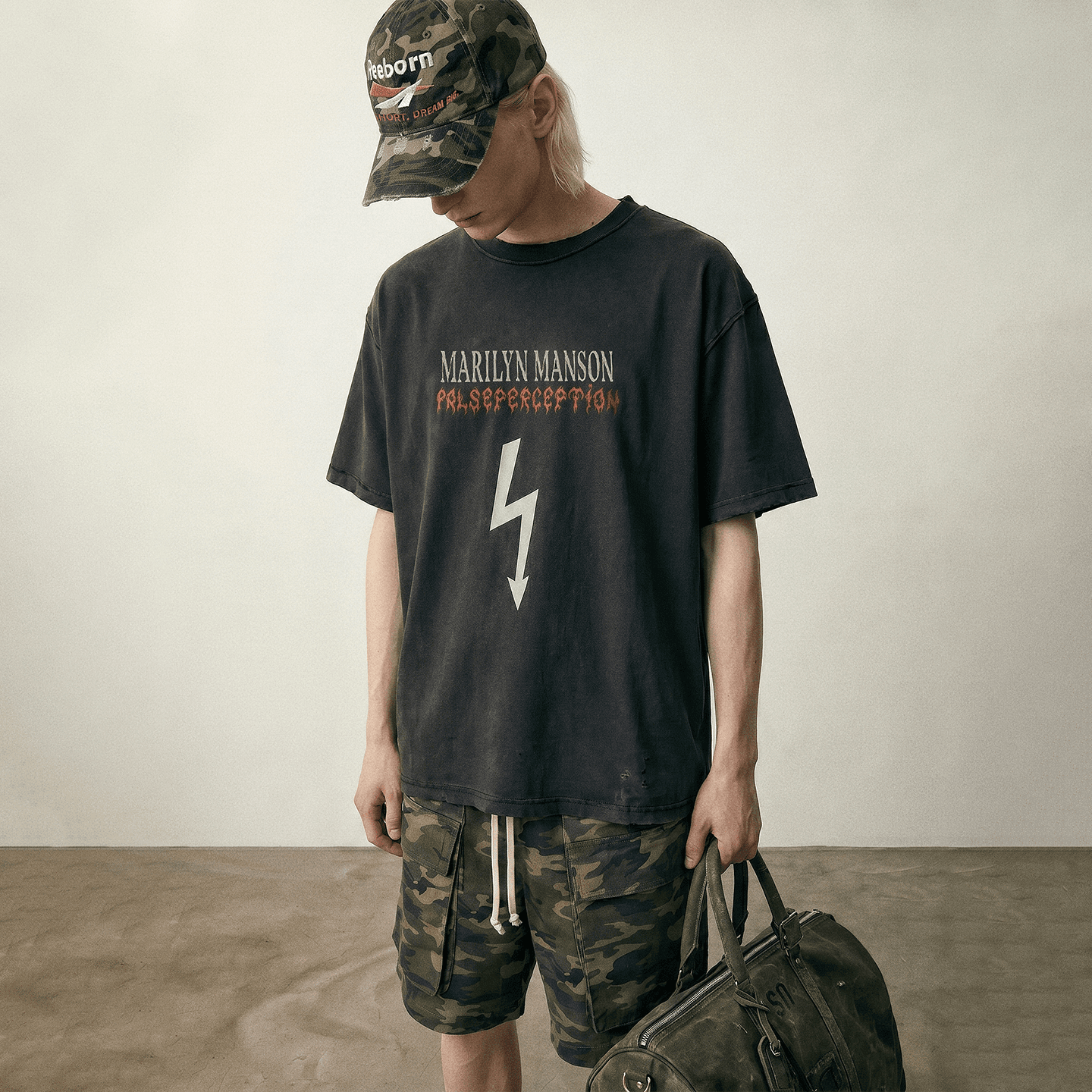 Футболка False Perception X Marilyn Manson Lightning Logo T-Shirt - изображение 3