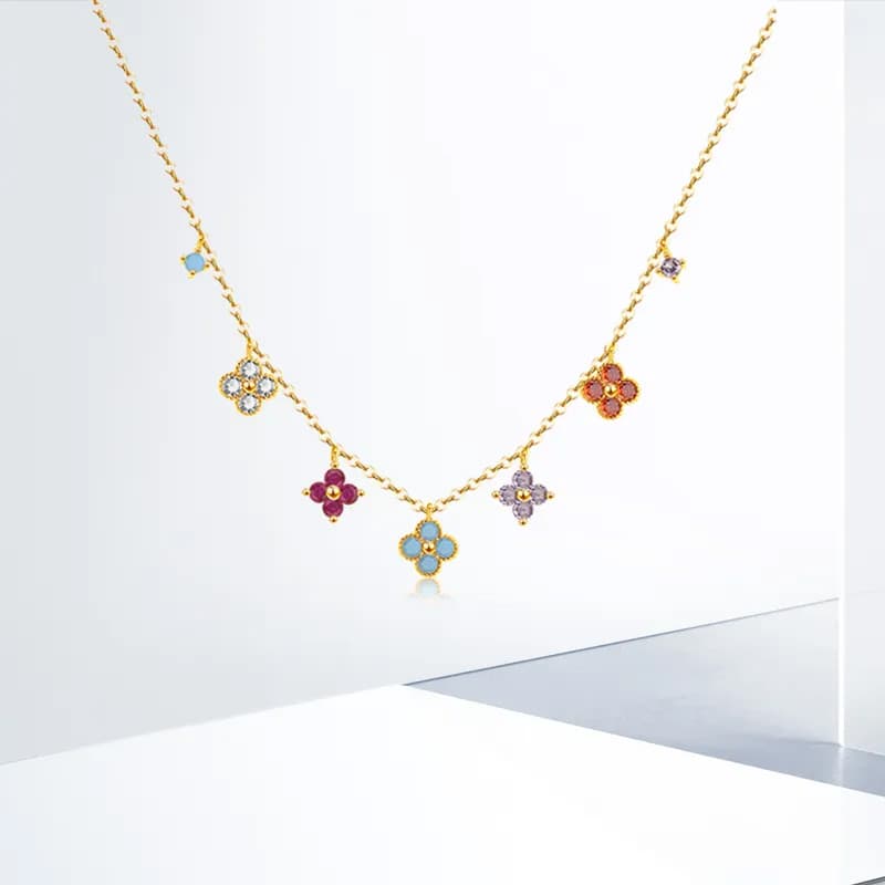 Ожерелье QUIET LOVE Ожерелье из сплава с цирконием для женщин - изображение 3