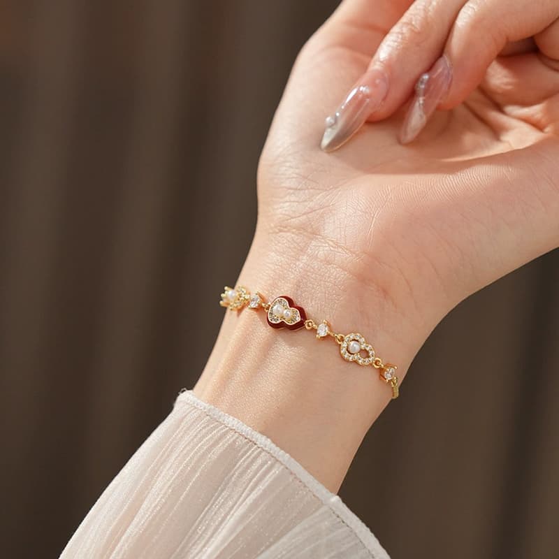 Браслет VIVIWELL Браслеты из сплава с кубическим цирконием синтетический женские - изображение 4
