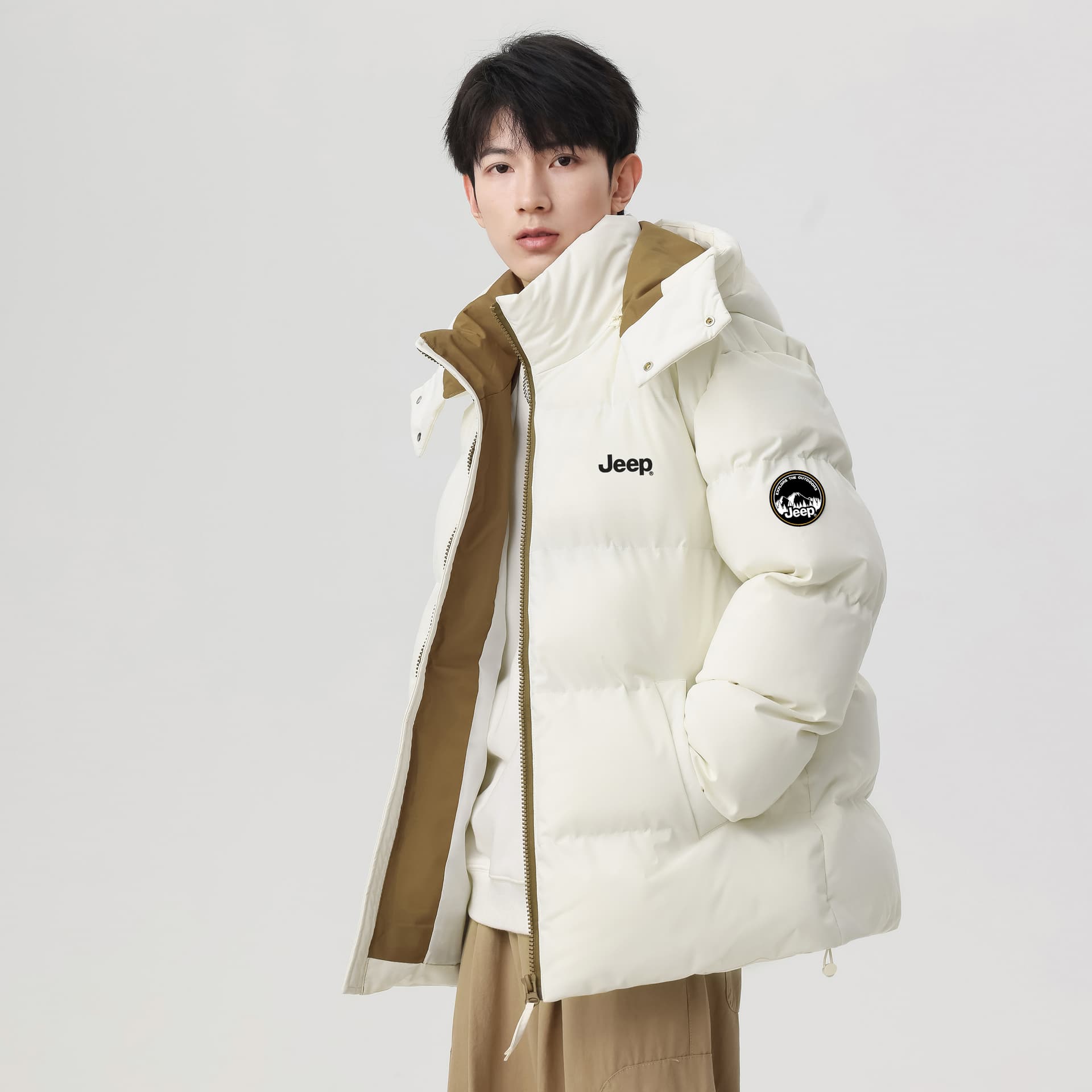 Зимняя куртка пуховик Jeep Leisure Collection Пуховая куртка Унисекс - изображение 3