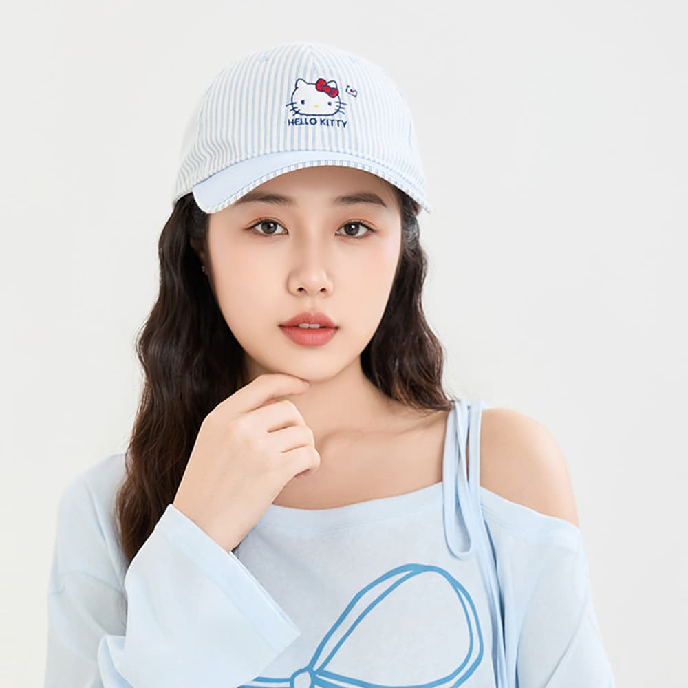 Кепка Sanrio Hello Kitty Синий милый унисекс бейсболка с защитой от ультрафиолета - изображение 3