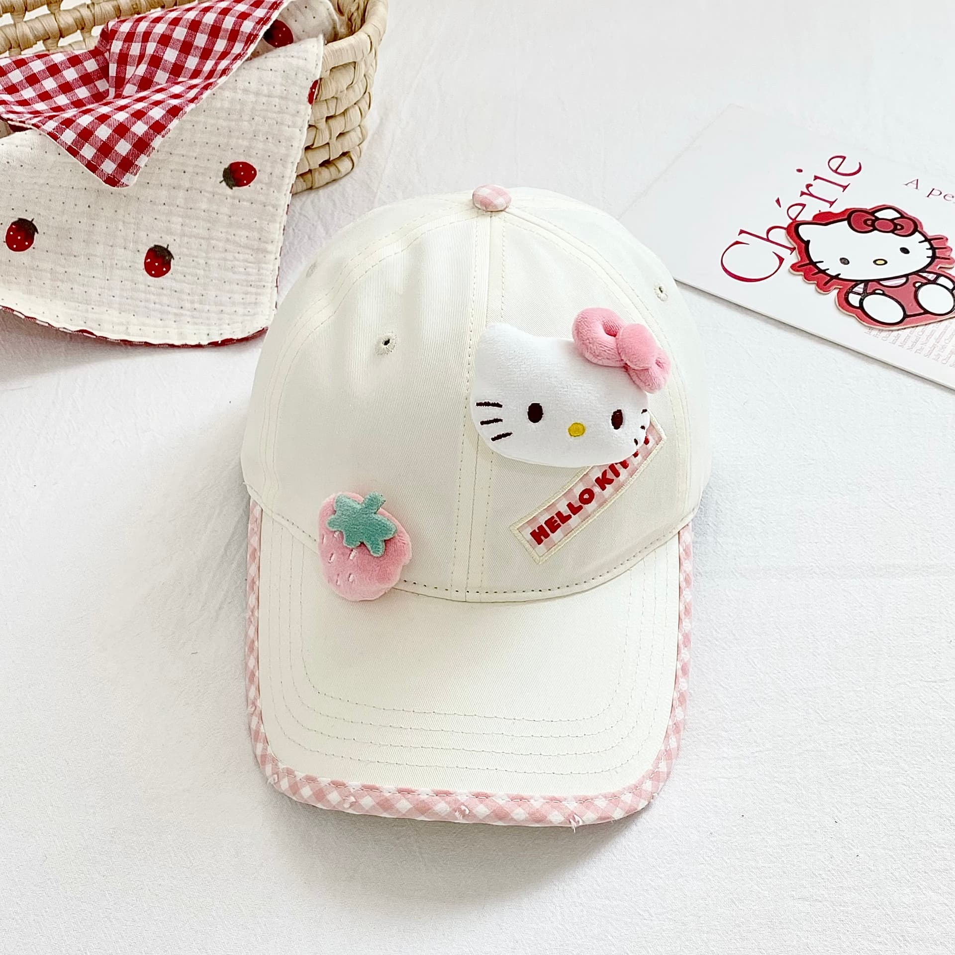 Кепка Sanrio Хлопок Полиэстер Бейсболки Женские - изображение 3