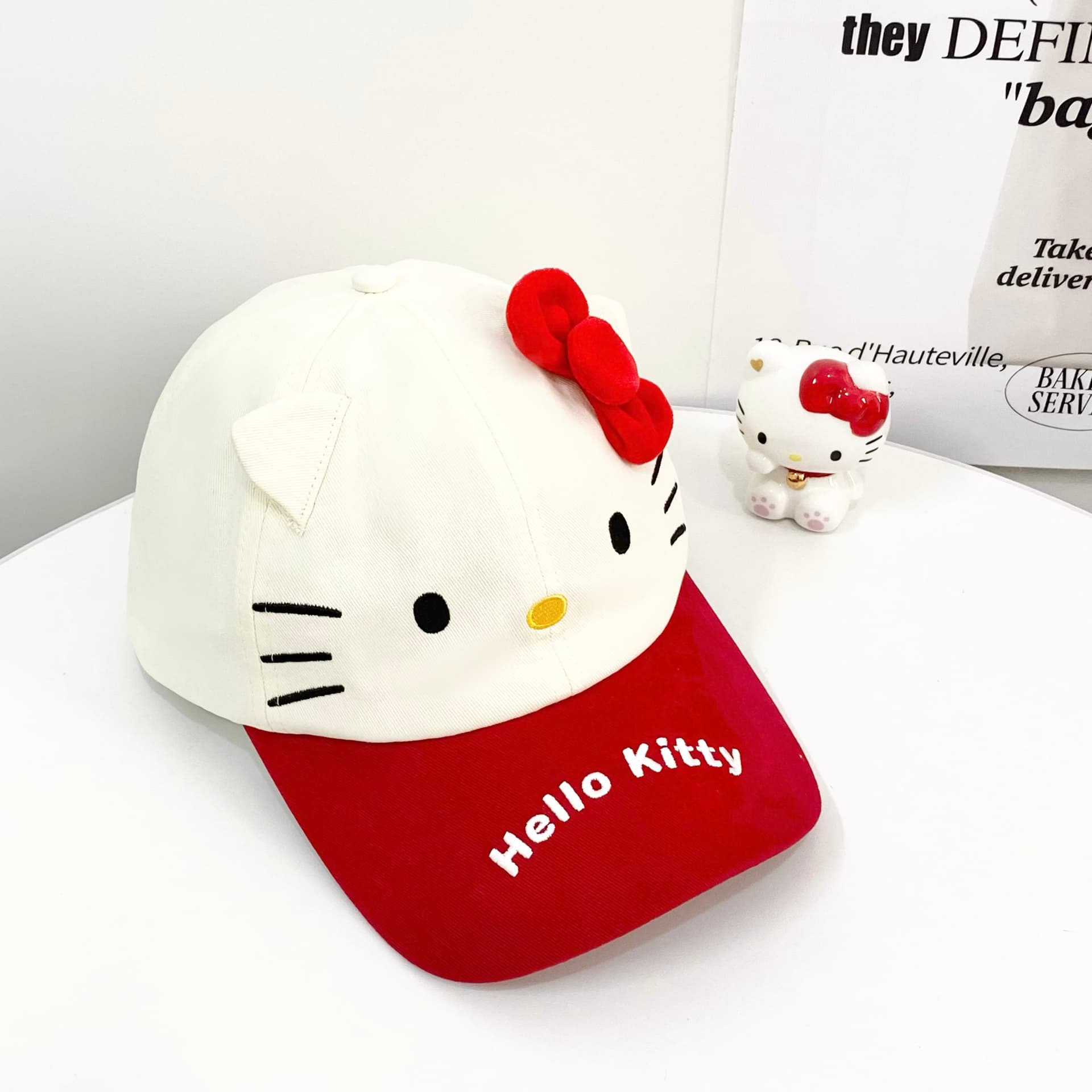 Кепка Sanrio x Hello Kitty Хлопковые кепки из хлопкового волокна женские - изображение 3