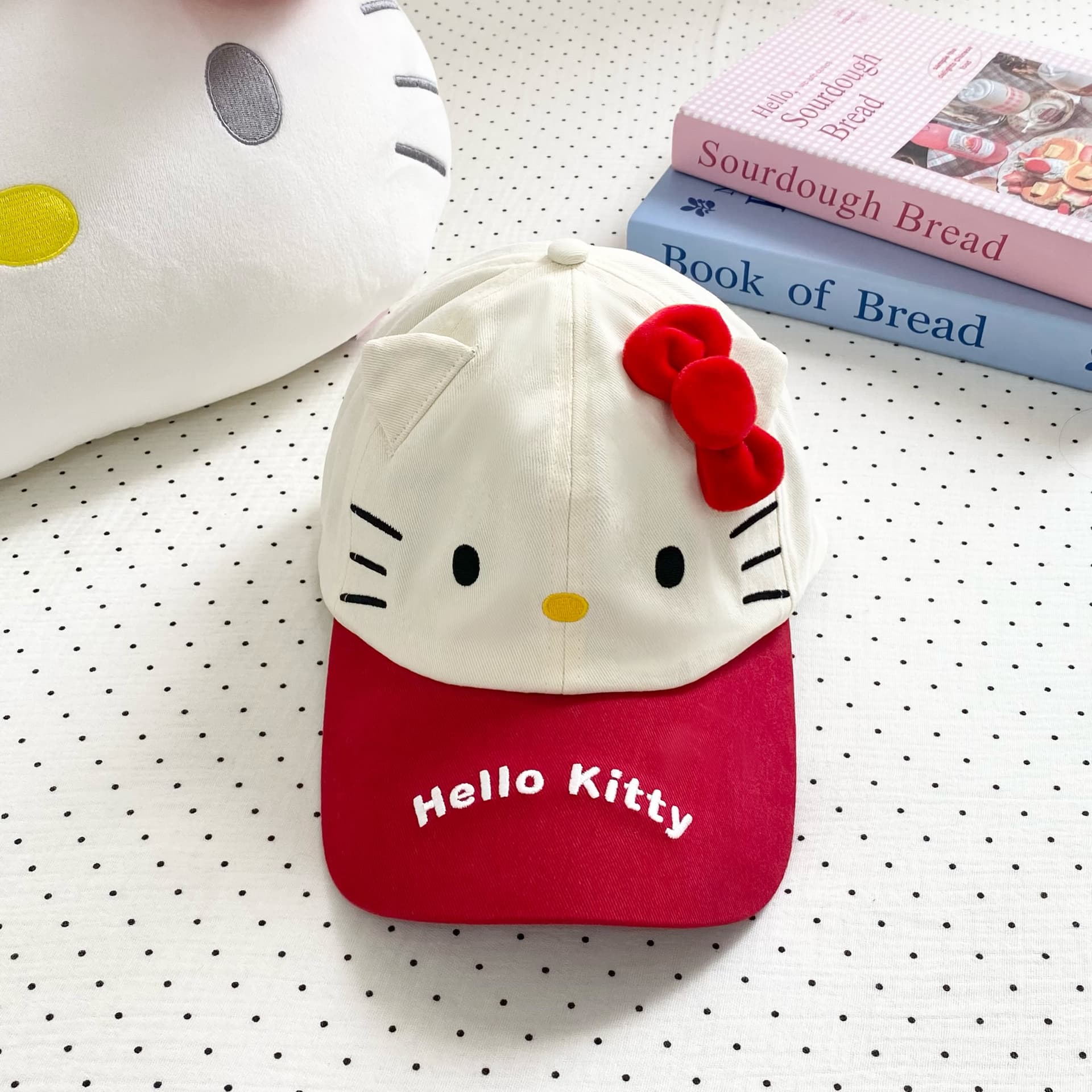 Кепка Sanrio x Hello Kitty Хлопковые кепки из хлопкового волокна женские - изображение 6
