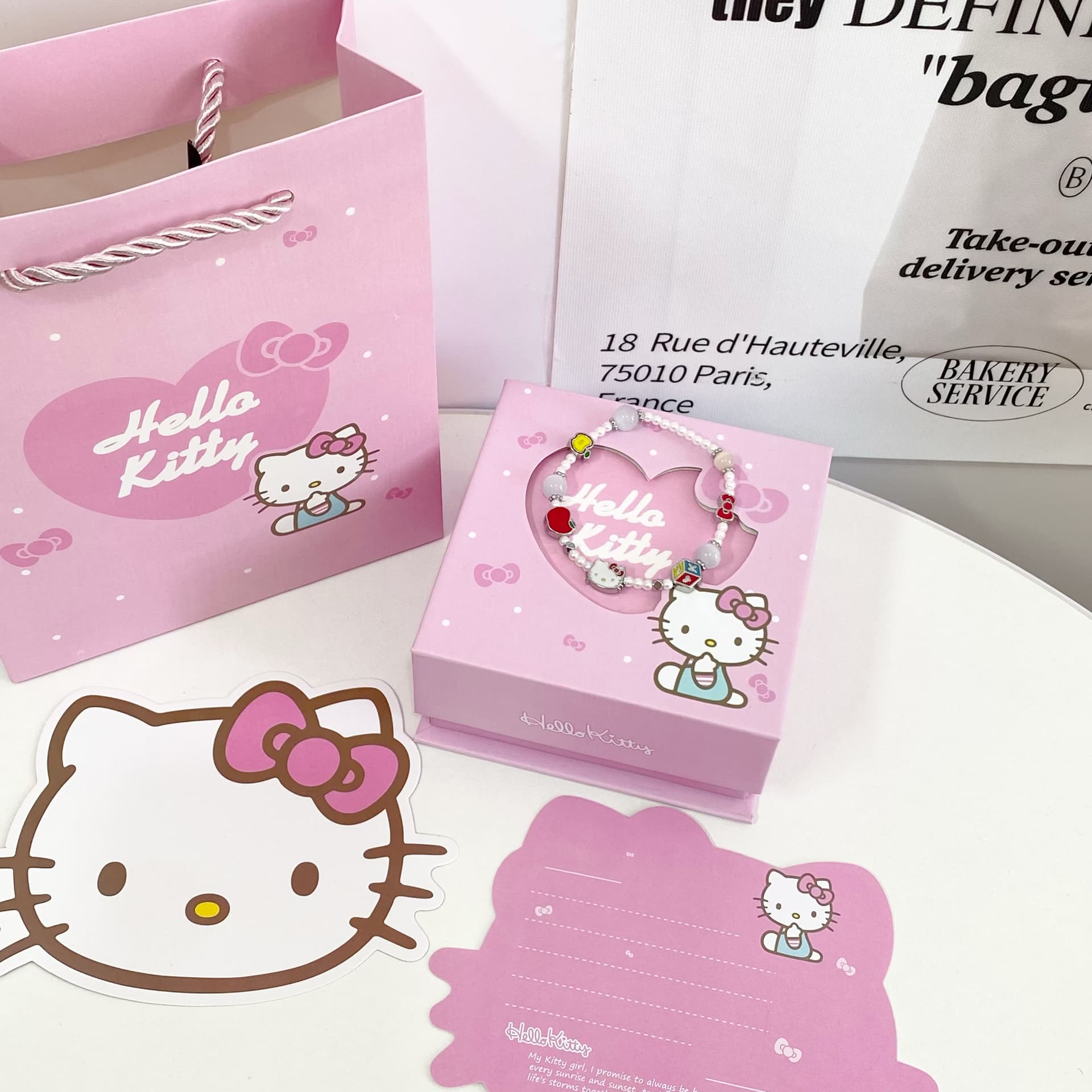 Браслет Sanrio Сплав и искусственный жемчуг Белое золото с покрытием Браслеты Женские - изображение 2