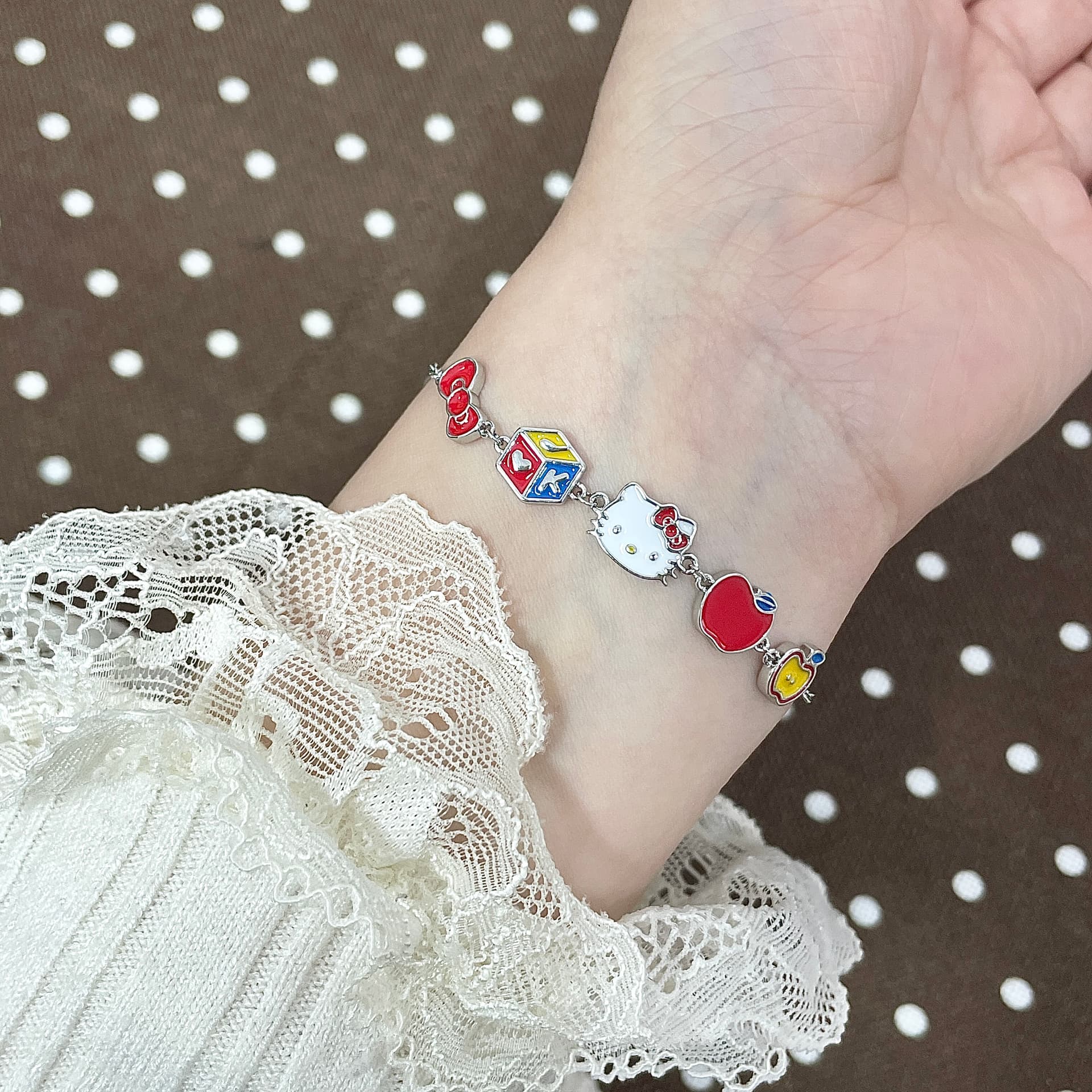 Браслет Sanrio Браслеты с покрытием из белого золота женские - изображение 5