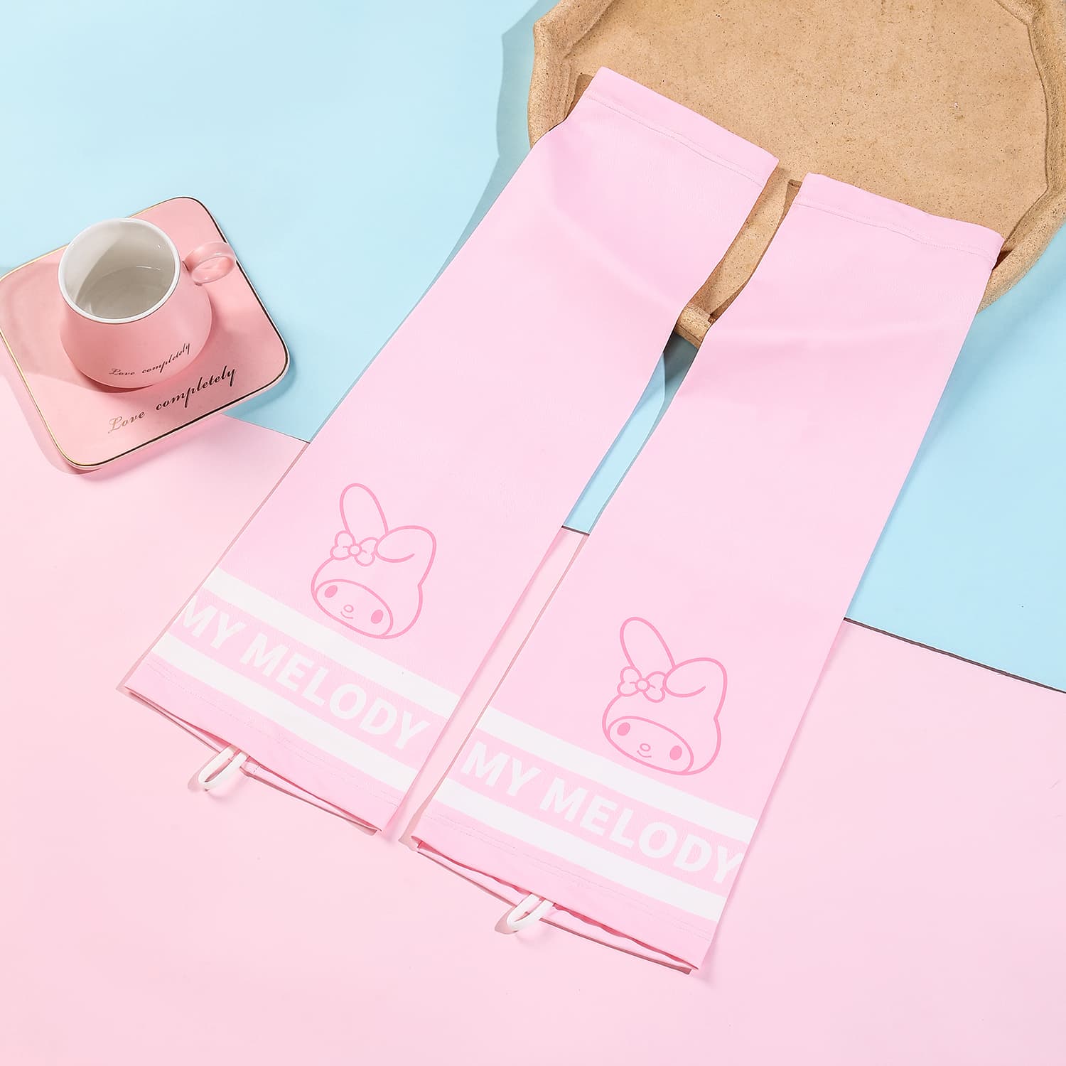 Sanrio My Melody Солнцезащитный Унисекс Нарукавники с UV-защитой Полиэстер Легкий Дышащий Привлекательный Парный - изображение 4