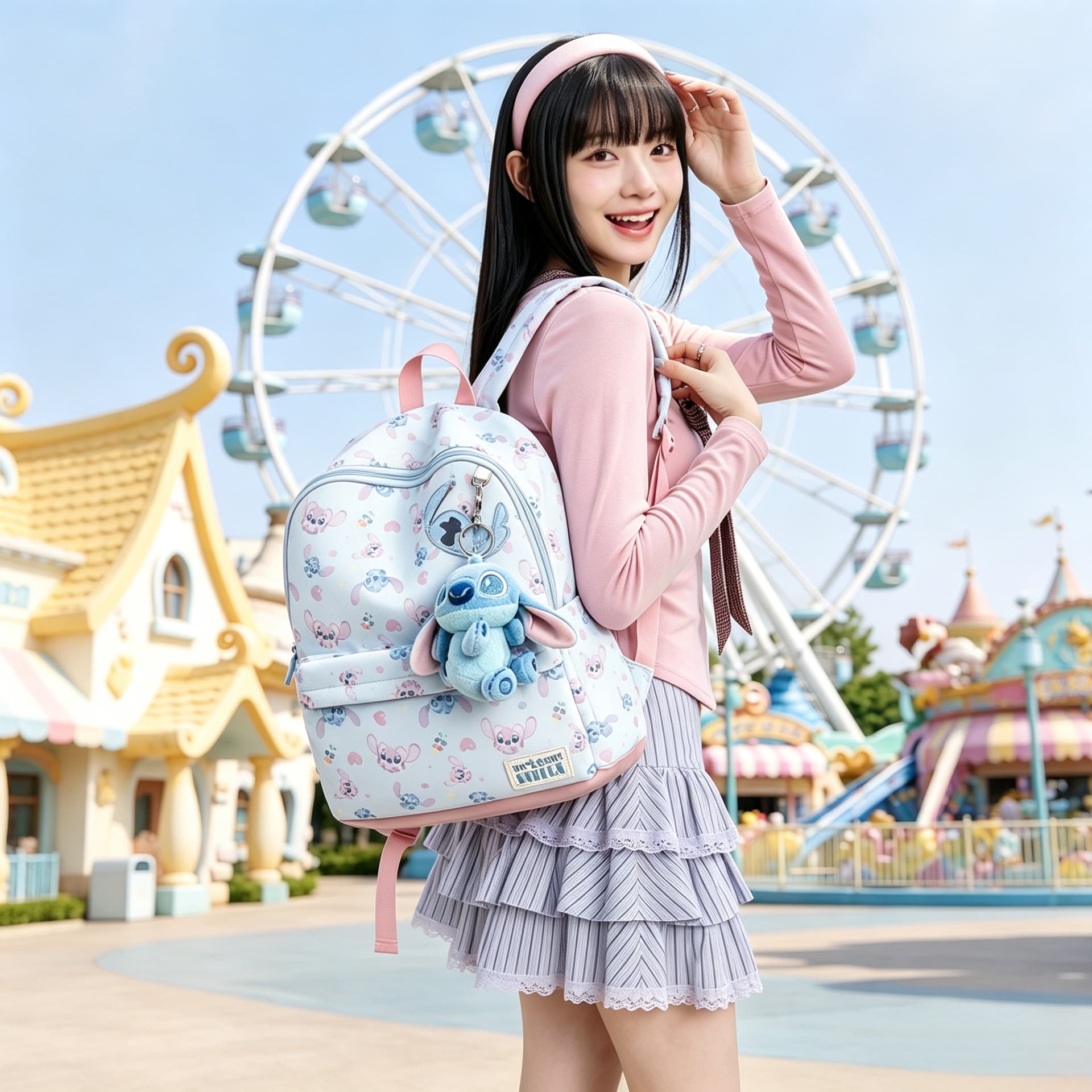 Рюкзак Disney Stitch Collection Рюкзаки Светло-синий Женские - изображение 3
