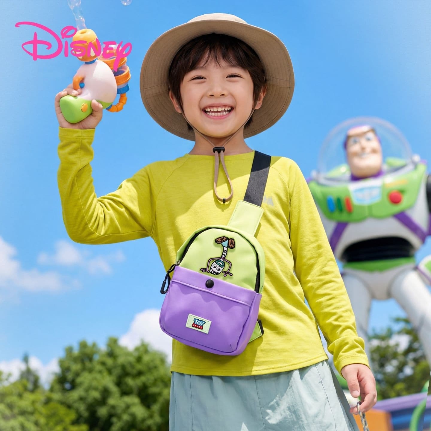 Нагрудная сумка Disney Сумки слинг Зелено-фиолетовый Контрастность Kids - изображение 4
