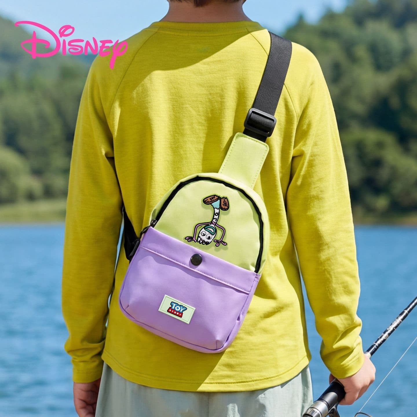 Нагрудная сумка Disney Сумки слинг Зелено-фиолетовый Контрастность Kids - изображение 5