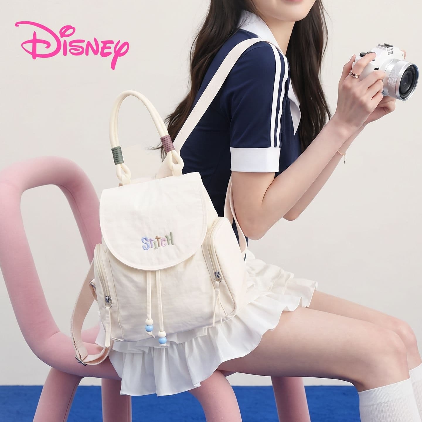 Рюкзак Disney Ткань Рюкзак Обычный (стандартный) Экрю - изображение 2