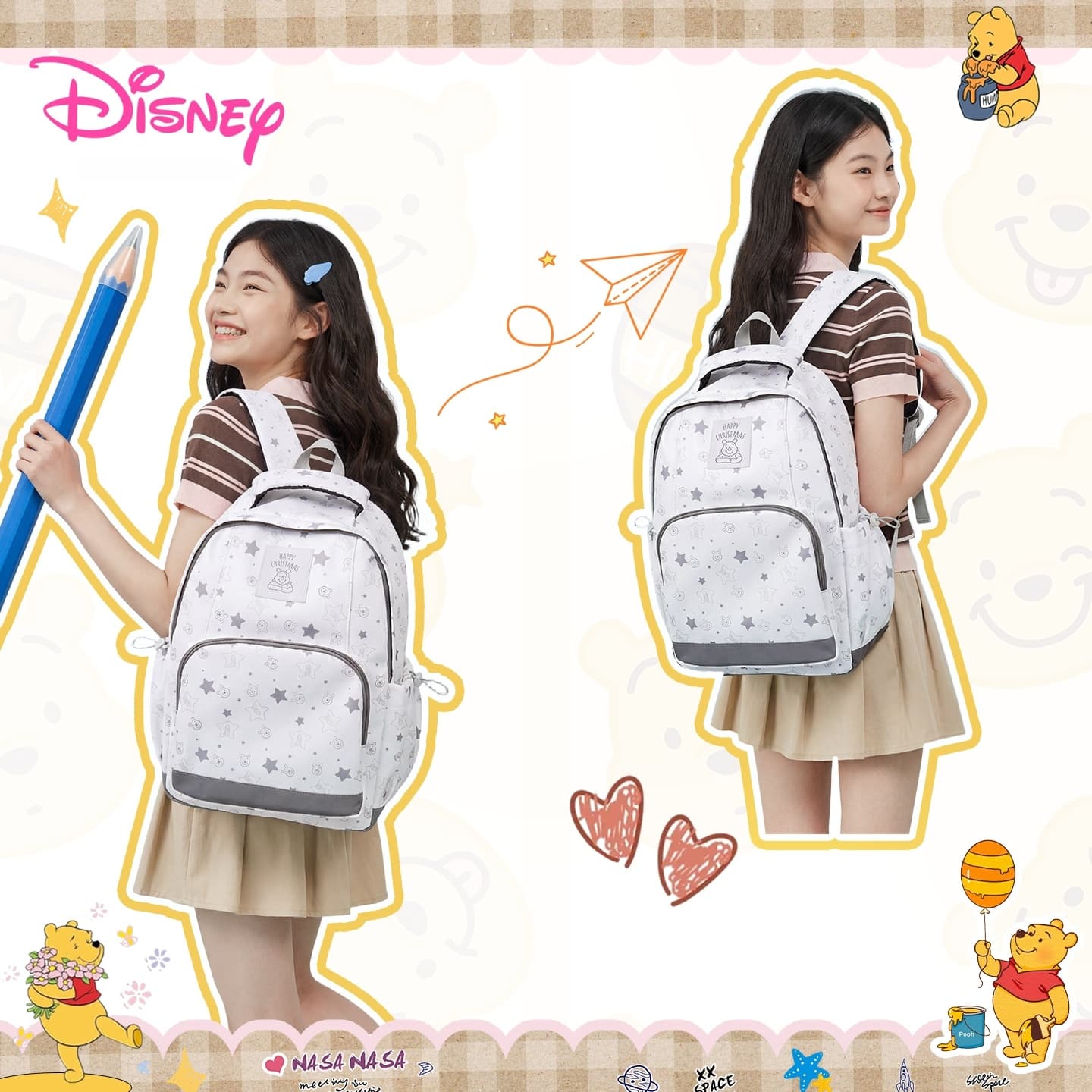 Рюкзак Disney Winnie The Pooh Рюкзаки Белый Женские - изображение 3