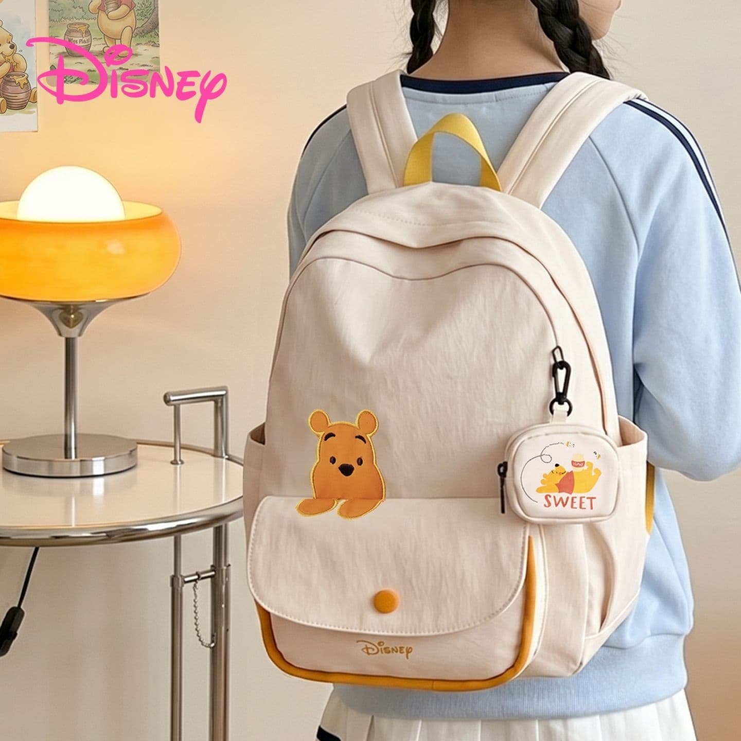 Рюкзак Disney Оксфорд Рюкзак Обычный (стандартный) Унисекс Бежевый - изображение 3