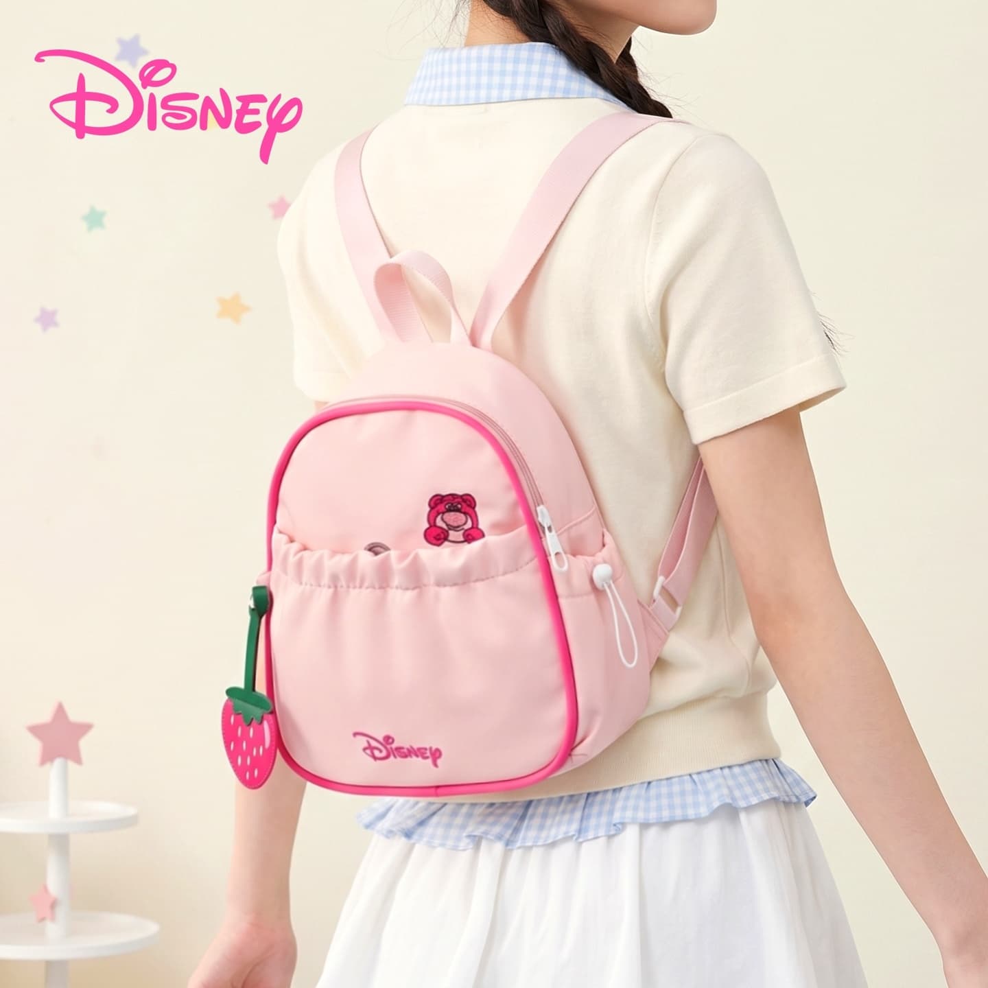Рюкзак Disney Ткань Рюкзак Женские Клубнично-розовый - изображение 4