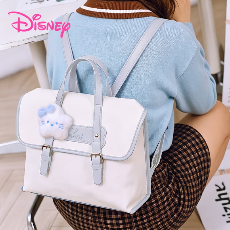 Рюкзак Disney Искусственная кожа Рюкзак Обычный (стандартный) Женские Сине-белый - изображение 4