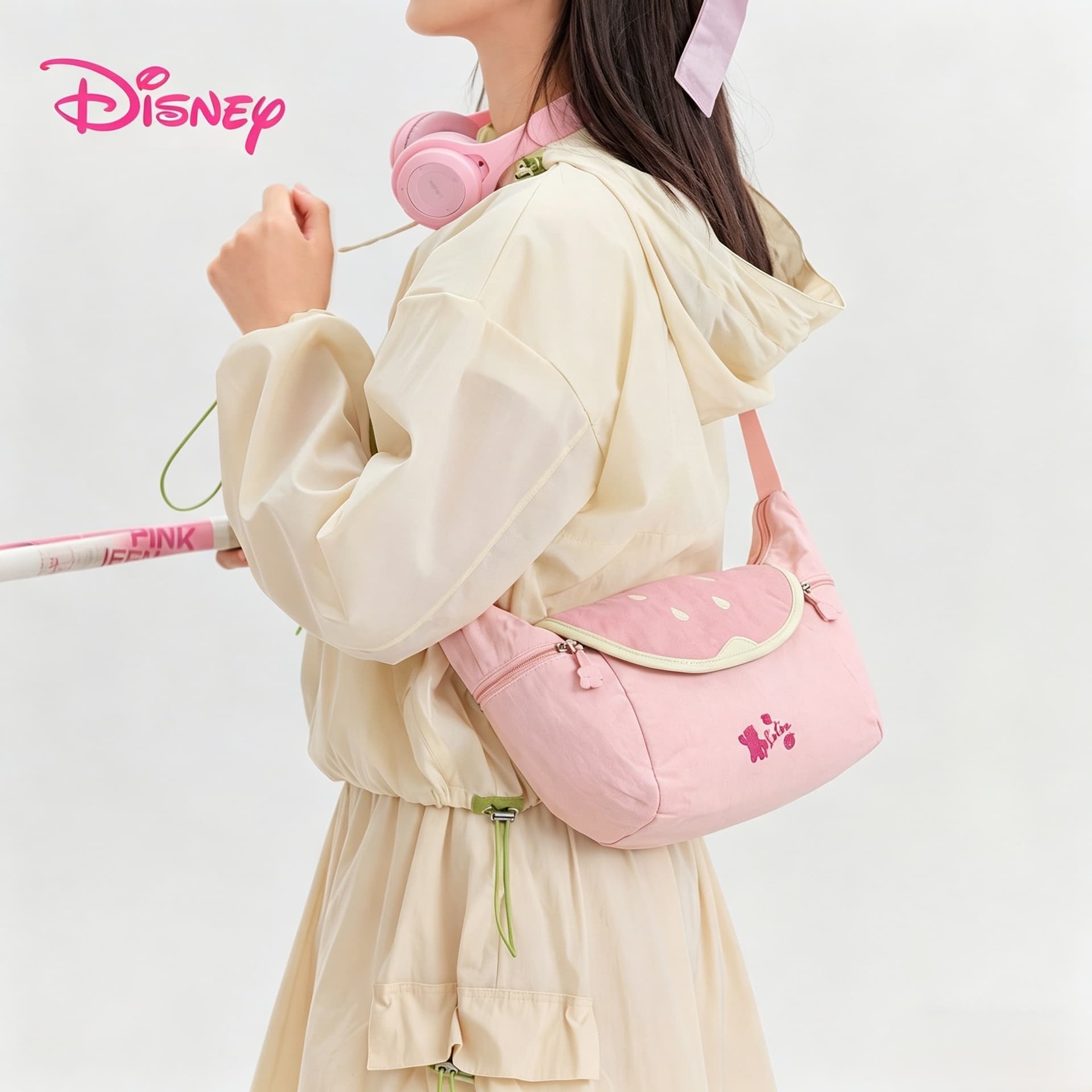 Сумка через плечо Disney Лотсо Оксфорд Сумка через плечо Стандартная Женская Клубнично-Розовая - изображение 2