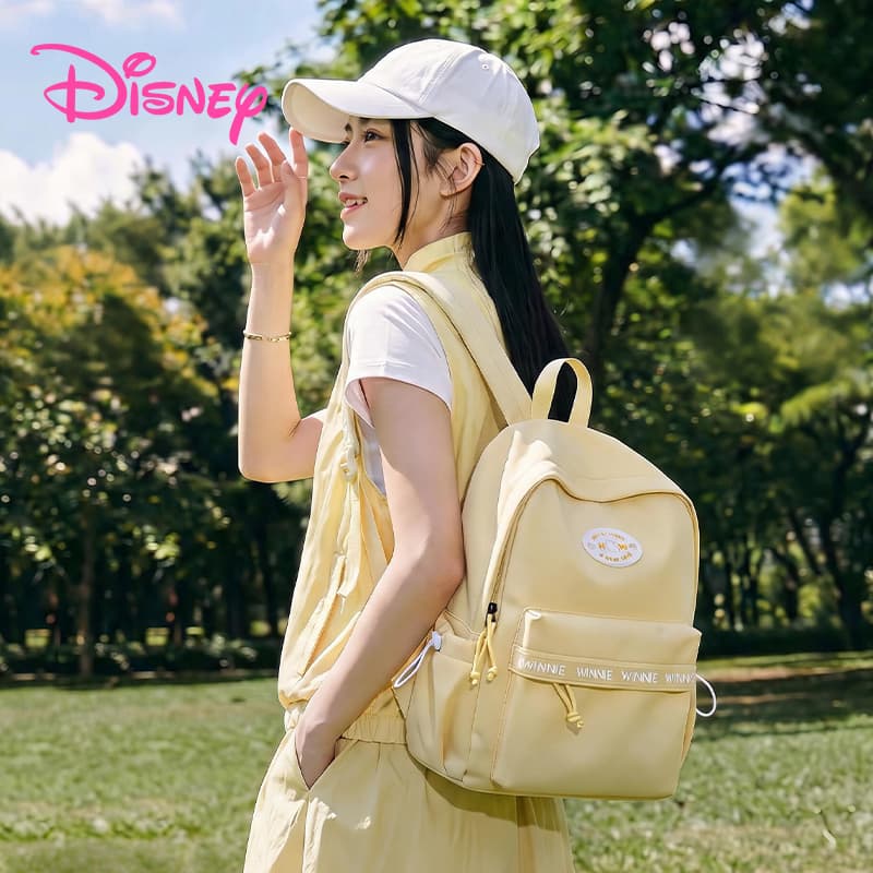 Рюкзак Disney Ткань Рюкзак Обычный (стандартный) Унисекс Винни Желтый - изображение 2
