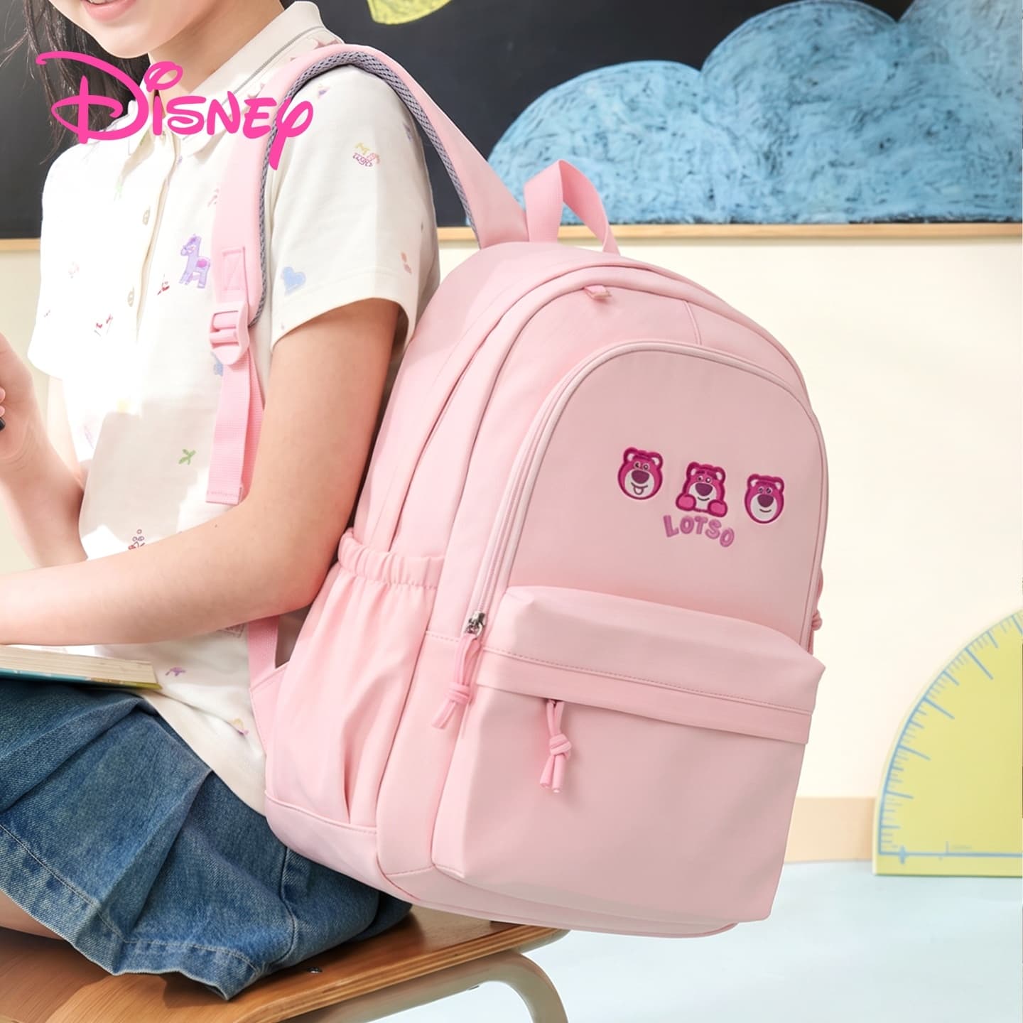 Рюкзак Disney Strawberry Bear Series Рюкзаки Светло-розовый Женские - изображение 5