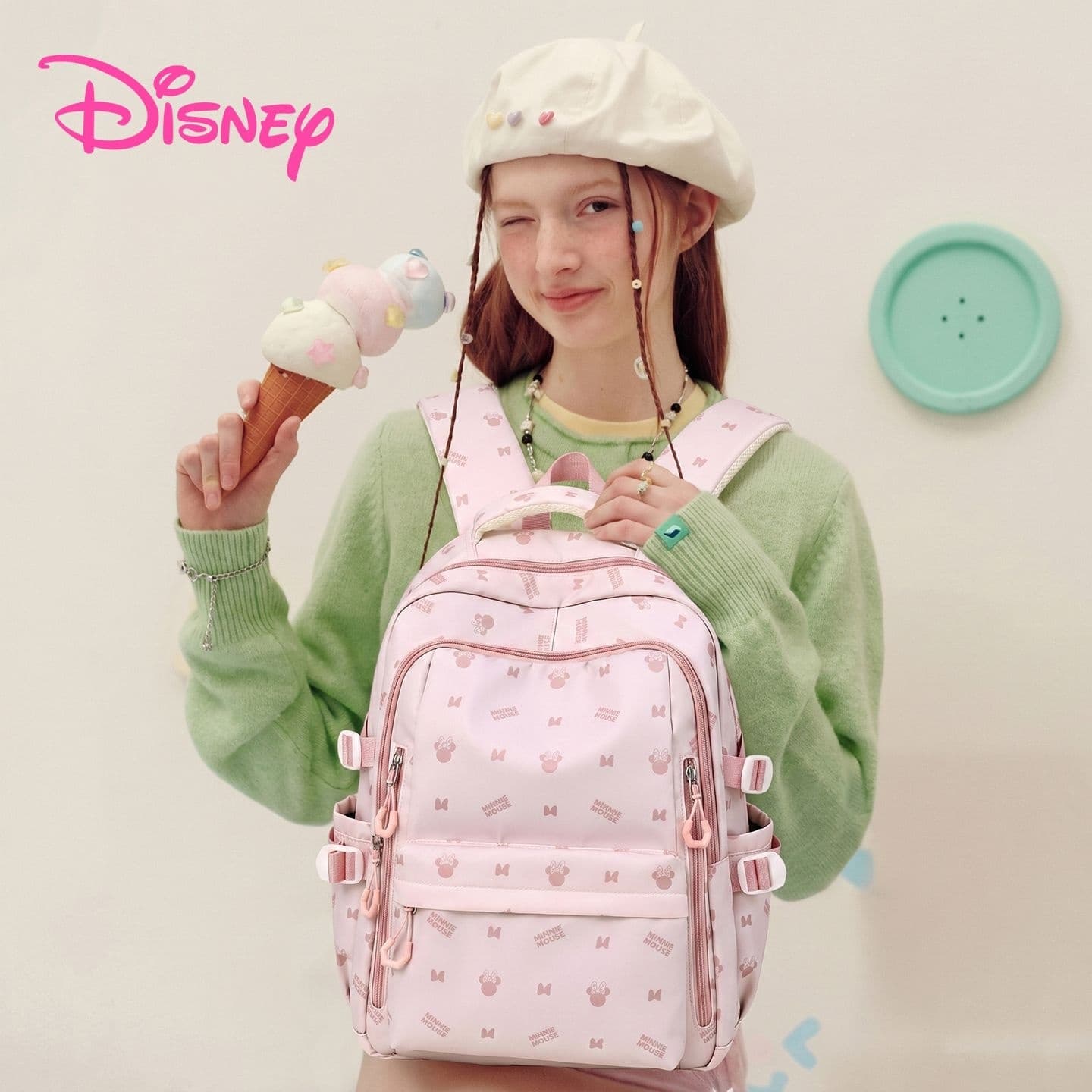 Рюкзак Disney Minnie Mouse Оксфорд Рюкзак Женские Розовый - изображение 4