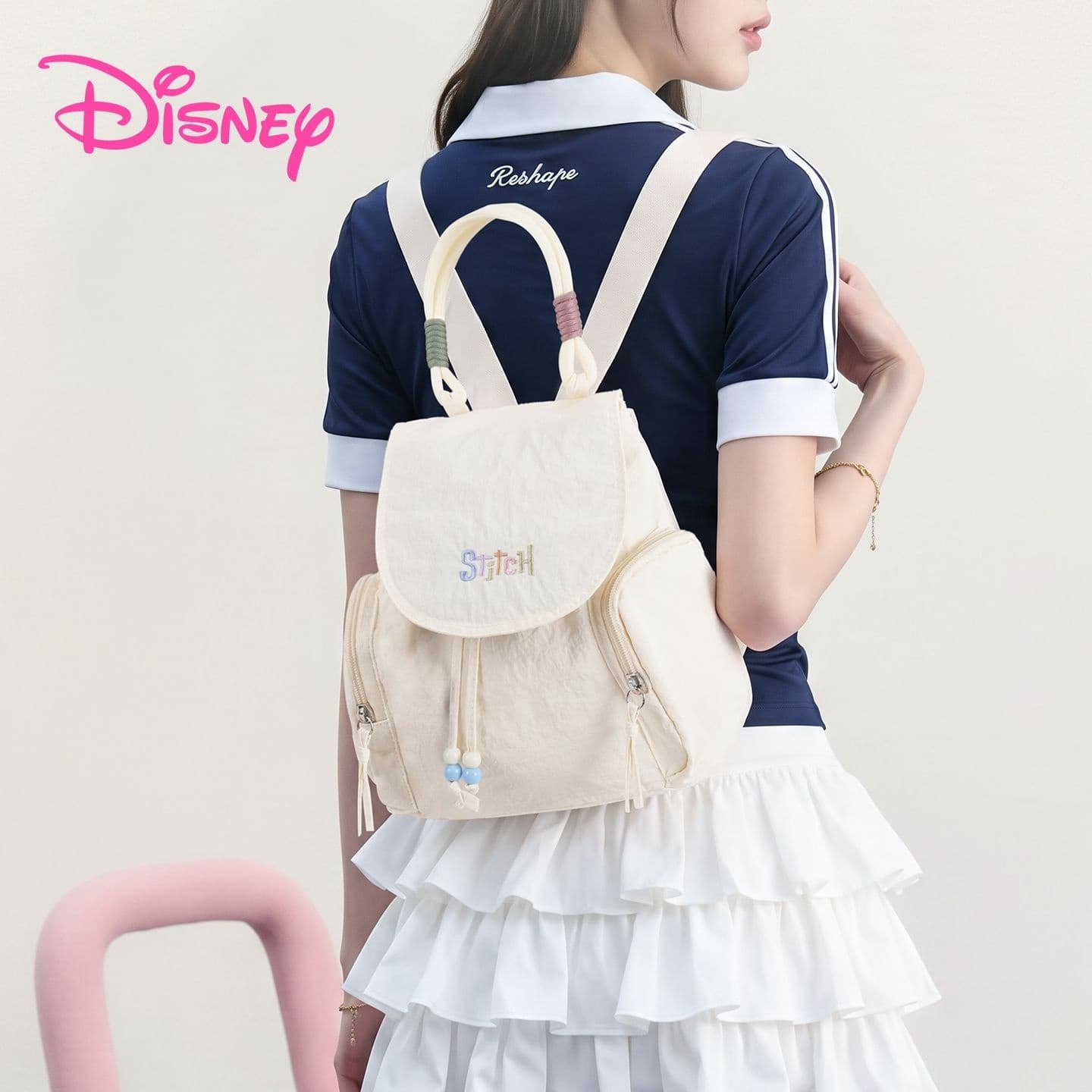 Рюкзак Disney Ткань Рюкзак Обычный (стандартный) Экрю - изображение 3