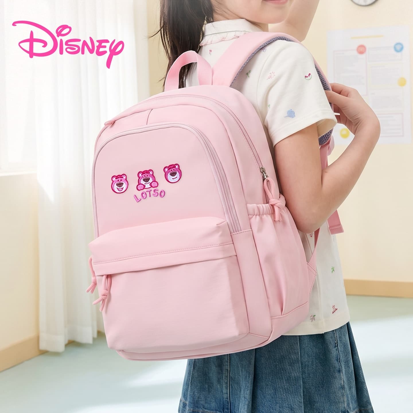 Рюкзак Disney Strawberry Bear Series Рюкзаки Светло-розовый Женские - изображение 3
