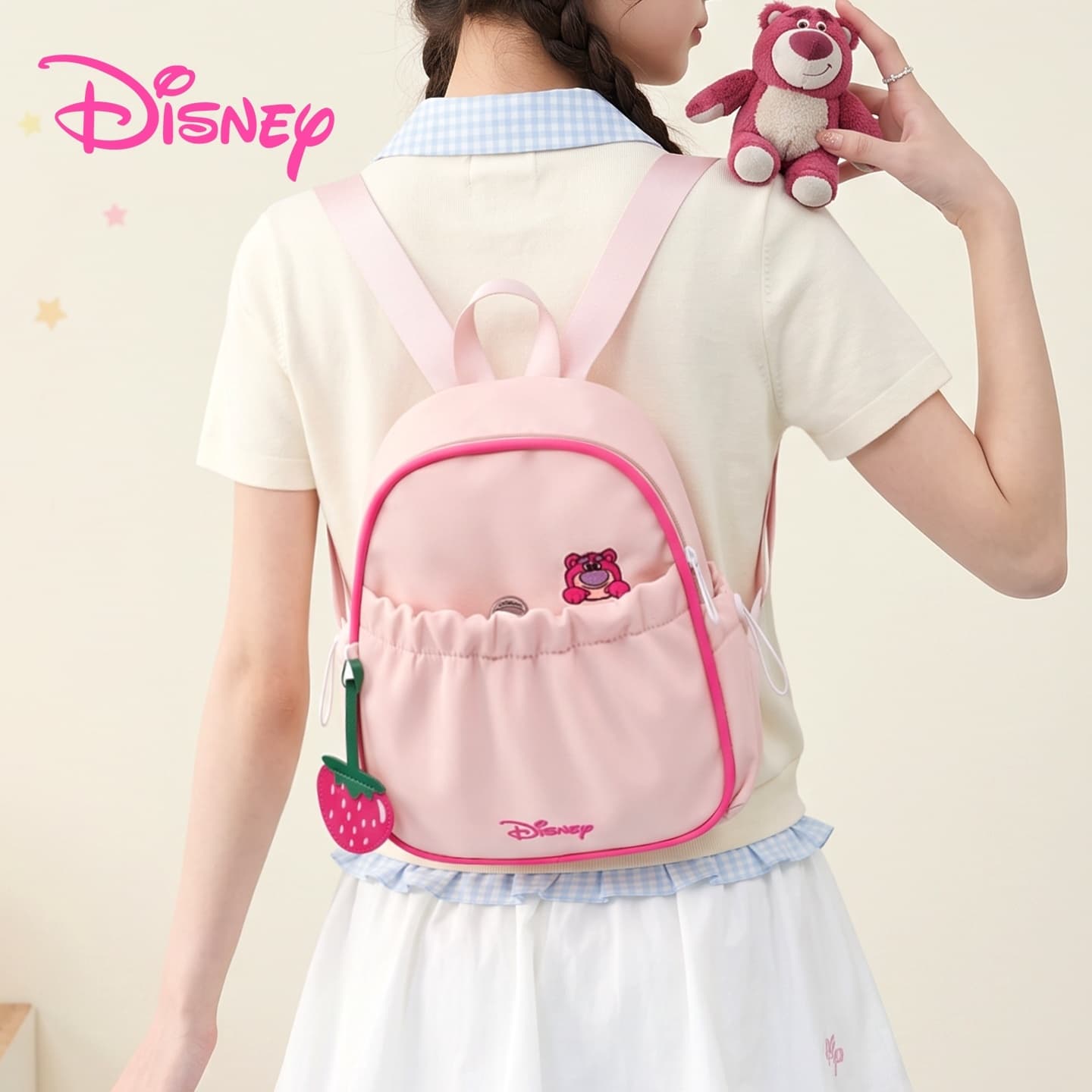 Рюкзак Disney Ткань Рюкзак Женские Клубнично-розовый - изображение 3