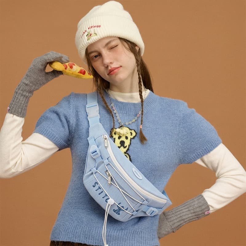 Поясная сумка Disney Stitch Collection Поясные сумки Джинсовый синий Унисекс - изображение 5