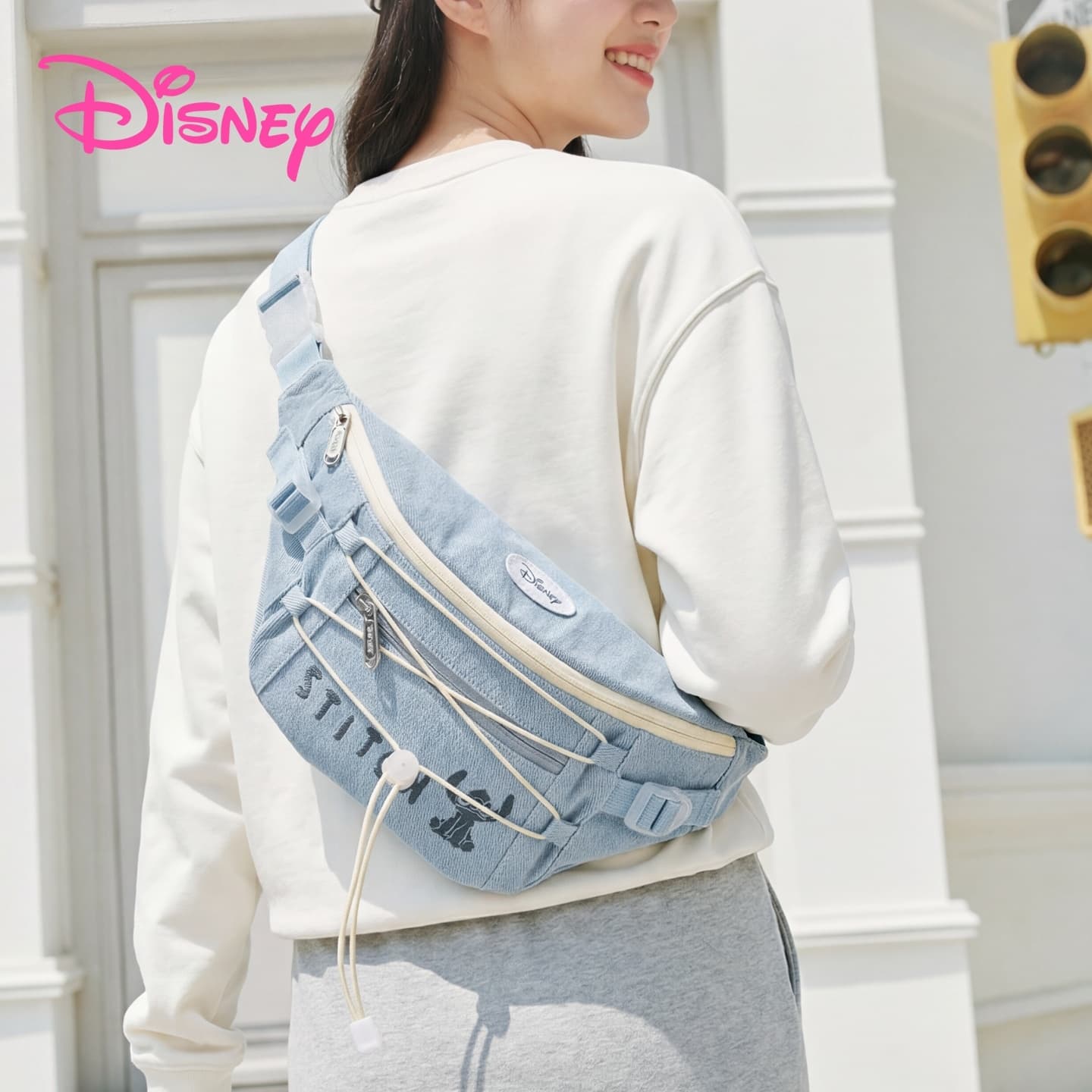 Нагрудная сумка Disney Сумки слинг Джинсовый синий Унисекс - изображение 5