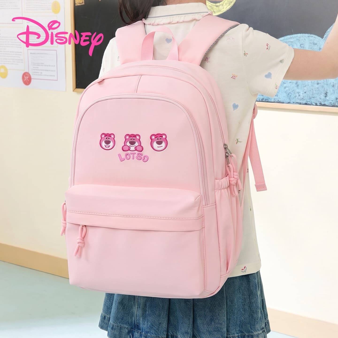 Рюкзак Disney Strawberry Bear Series Рюкзаки Светло-розовый Женские - изображение 4