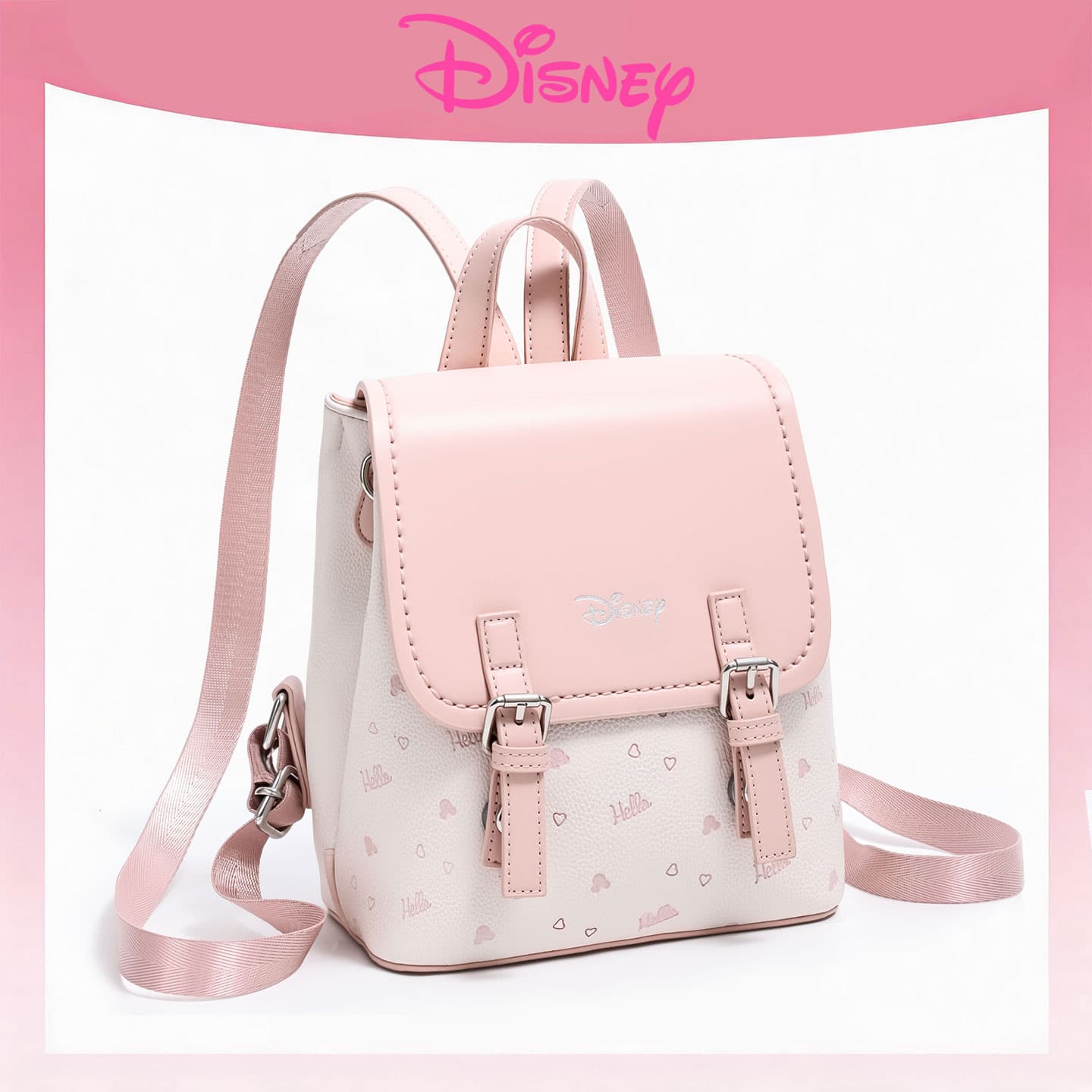 Рюкзак Disney Искусственная кожа Рюкзаки Обычный (стандартный) Женские Розовый - изображение 3