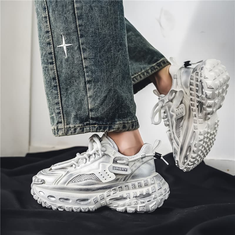 Кроссовки NOME Chunky Sneakers Low Top White Men's - изображение 4