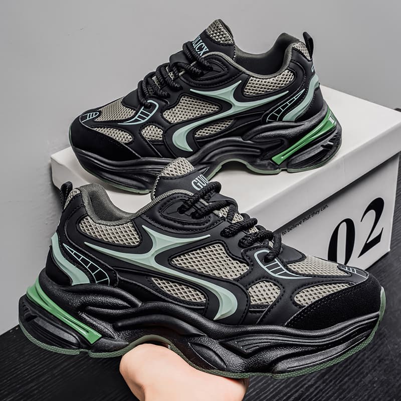 Кроссовки NOME Chunky Sneakers Low Top Черный Мужской - изображение 3