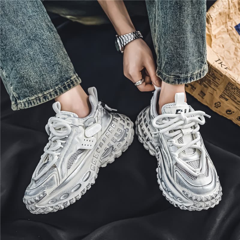Кроссовки NOME Chunky Sneakers Low Top White Men's - изображение 3