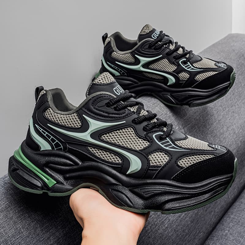 Кроссовки NOME Chunky Sneakers Low Top Черный Мужской - изображение 4