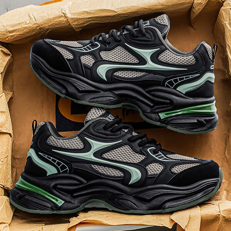 Кроссовки NOME Chunky Sneakers Low Top Черный Мужской - изображение 5