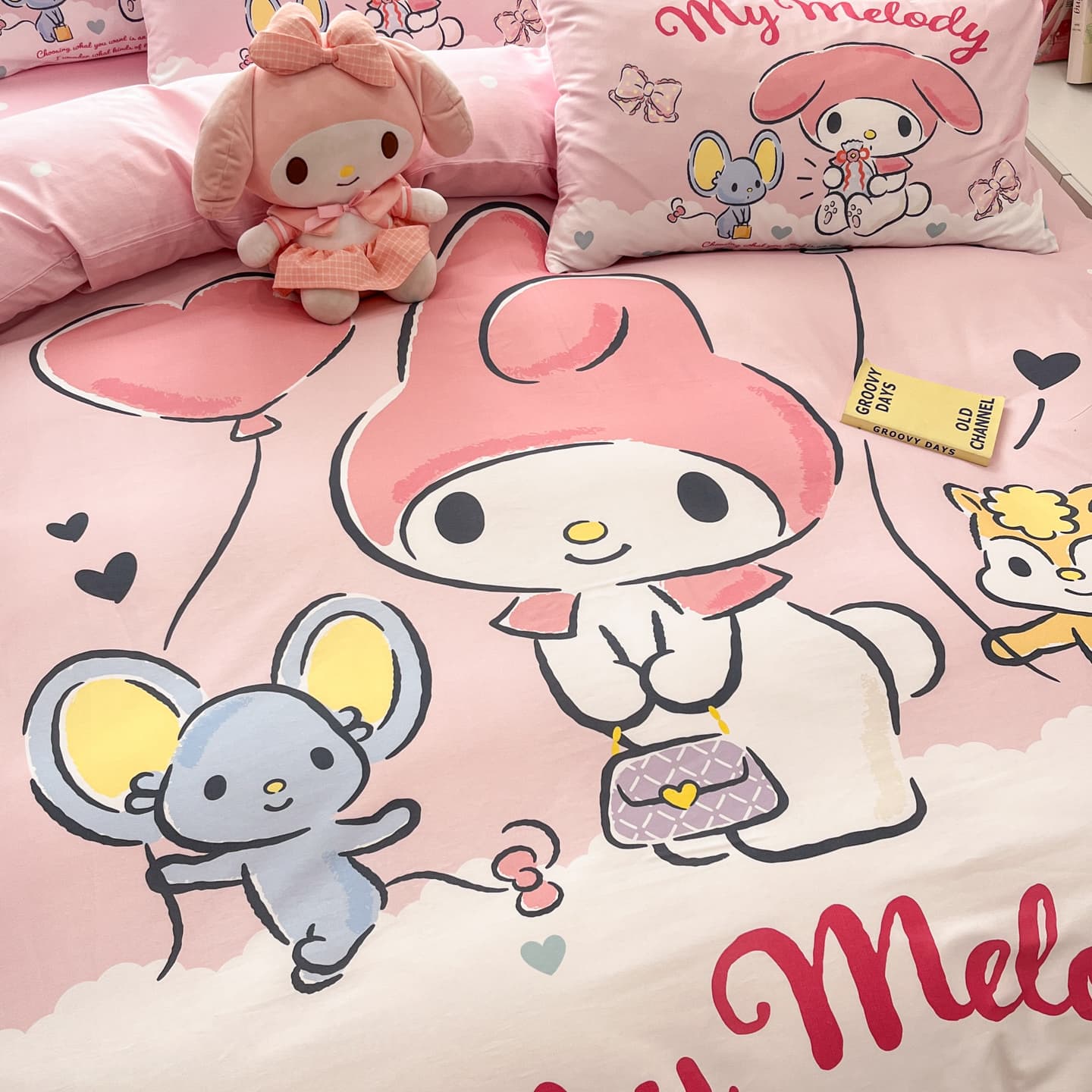 Sanrio Мультяшный Большой Размер 100% хлопок Четырехпредметный Набор Волшебных Цветов - изображение 5