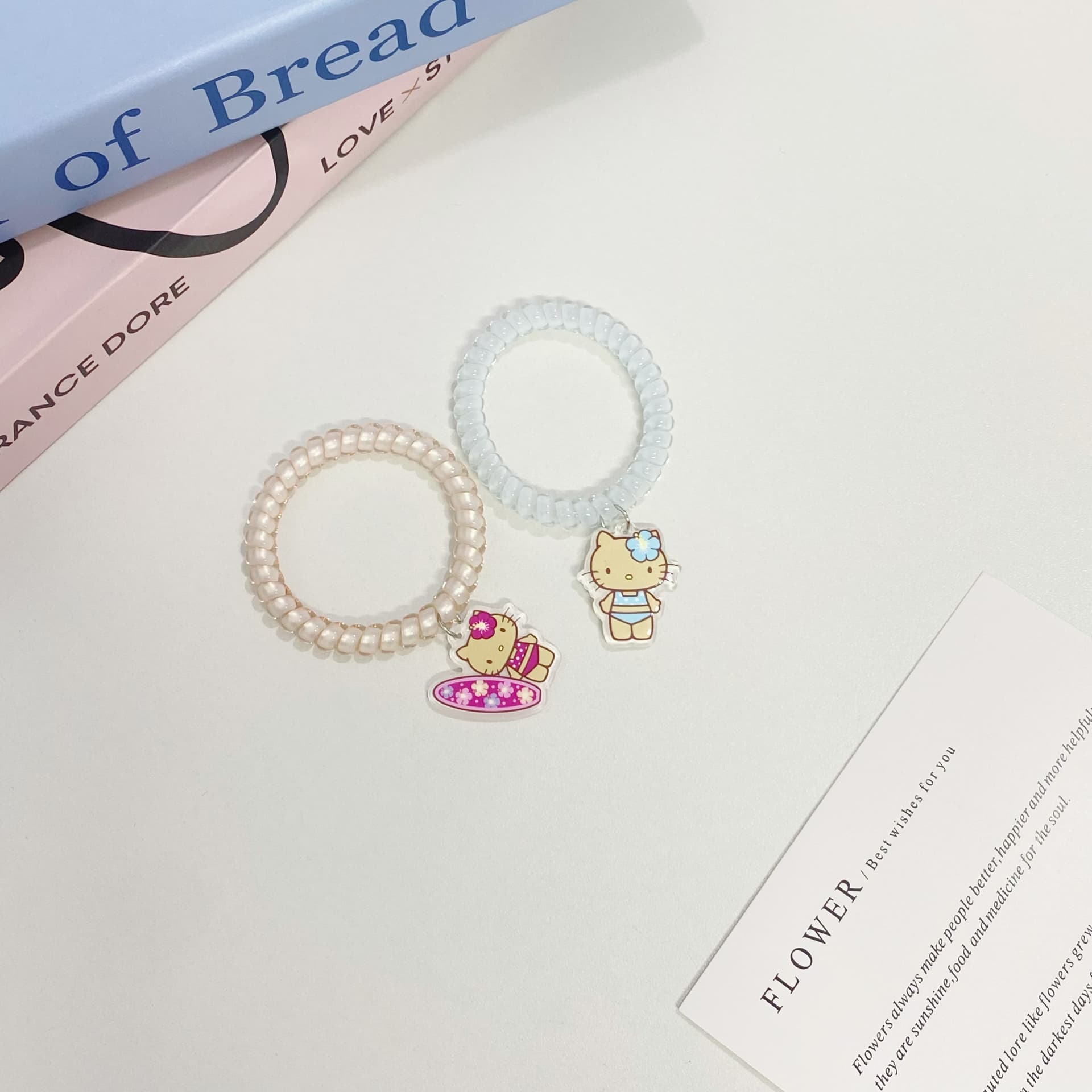 Sanrio Hello Kitty Акриловые резинки для волос спиральные женские - изображение 2