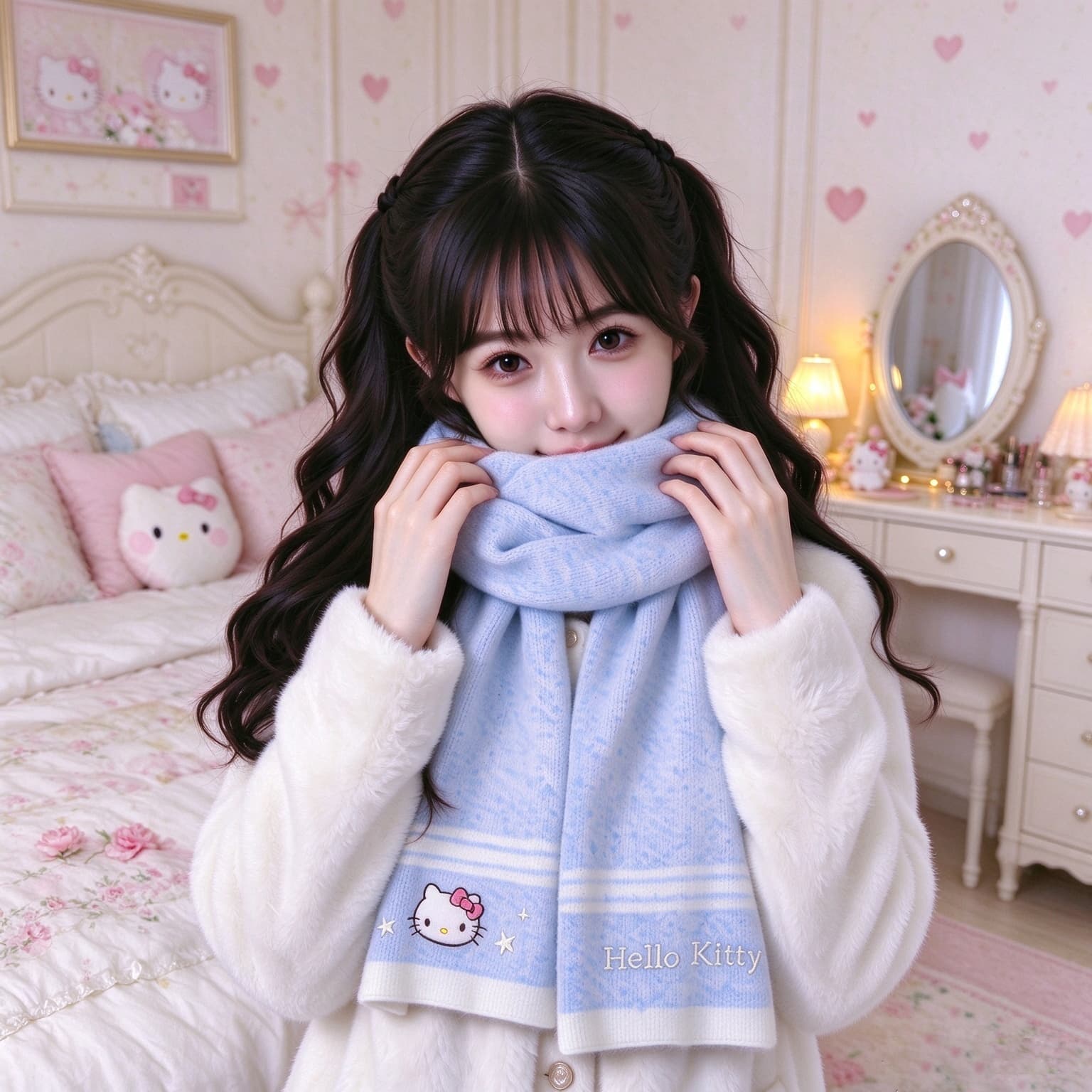 Шарф Санрио Knit Scarves Unisex - изображение 2