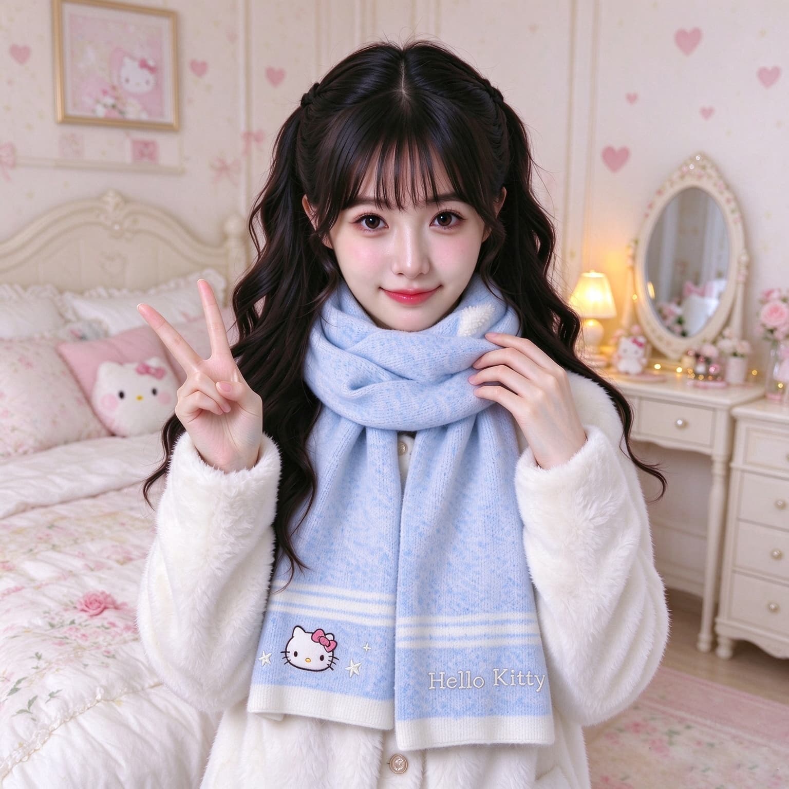 Шарф Санрио Knit Scarves Unisex - изображение 4