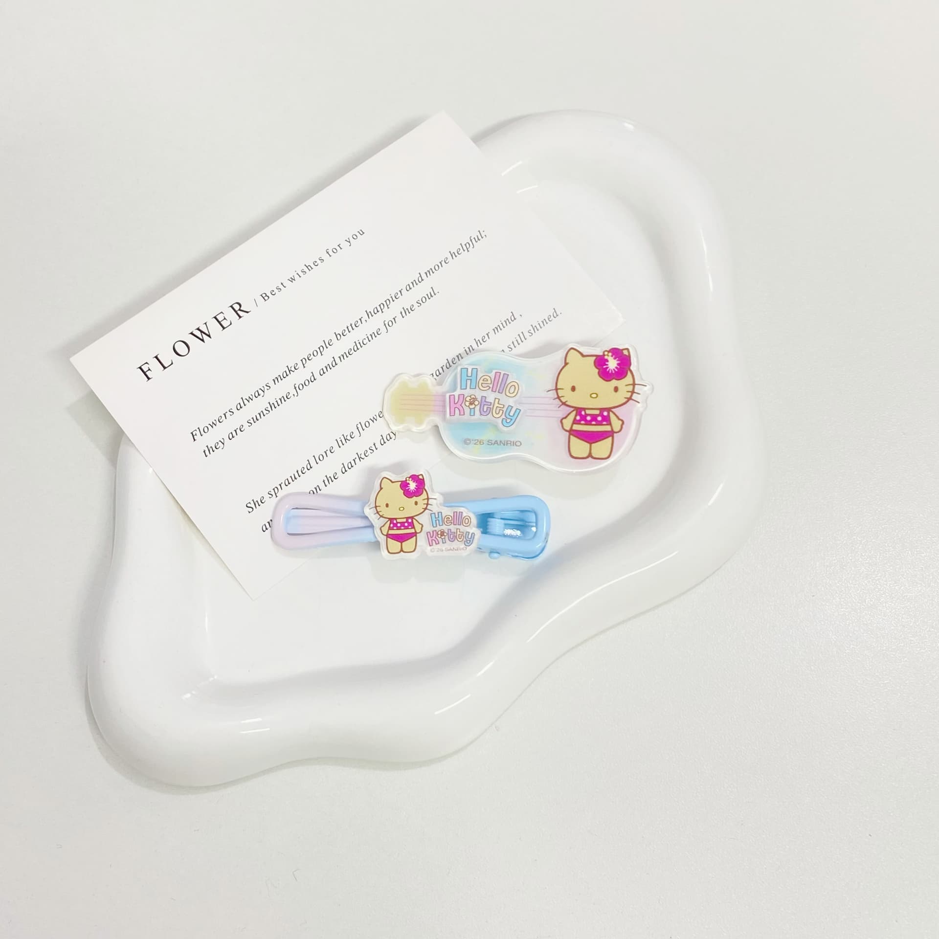 Заколка Санрио Hello Kitty Акриловые Заколки для волос Женские - изображение 3