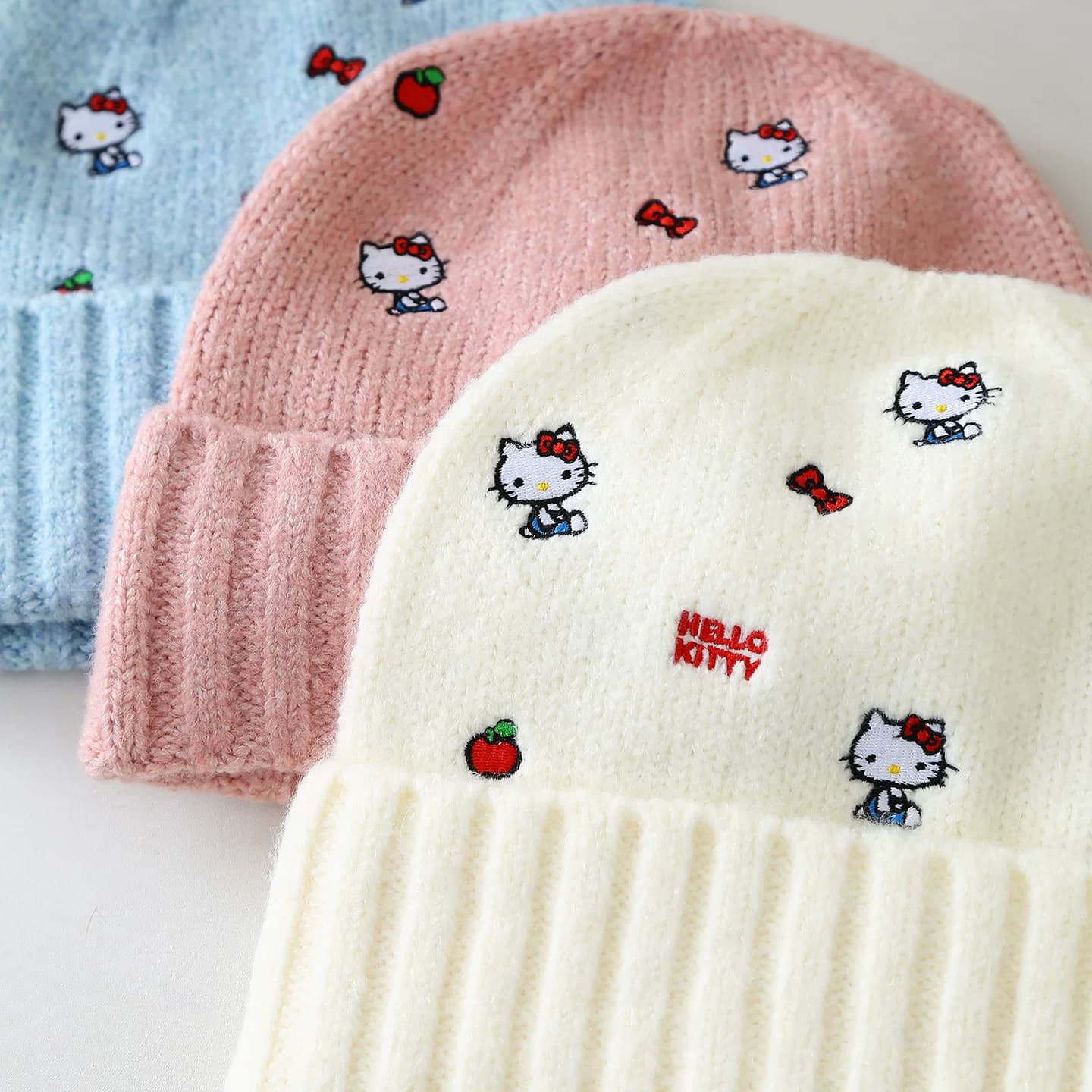 Шапка Sanrio Женские шапки из овечьей шерсти шерсти Beanies - изображение 3