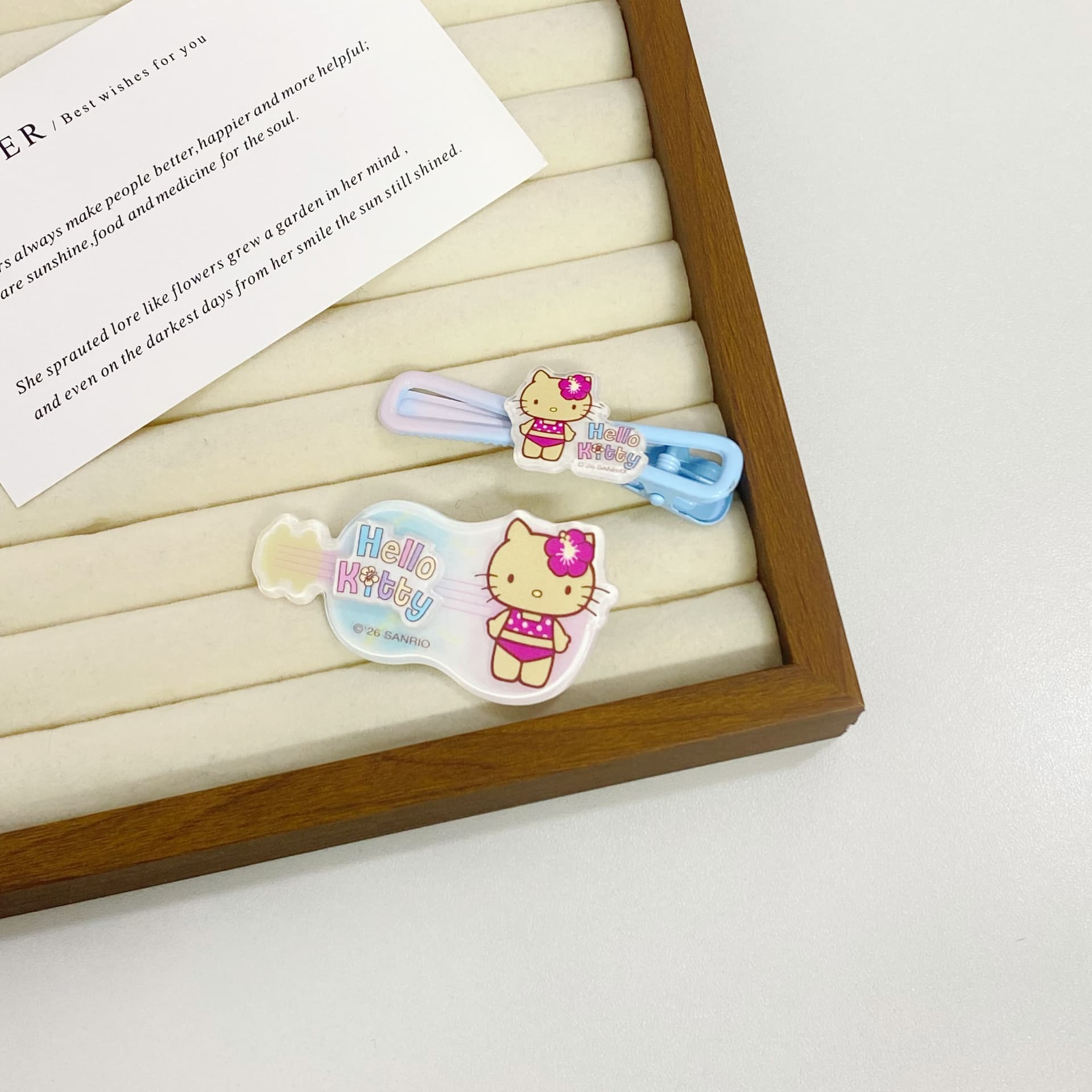 Заколка Санрио Hello Kitty Акриловые Заколки для волос Женские - изображение 2