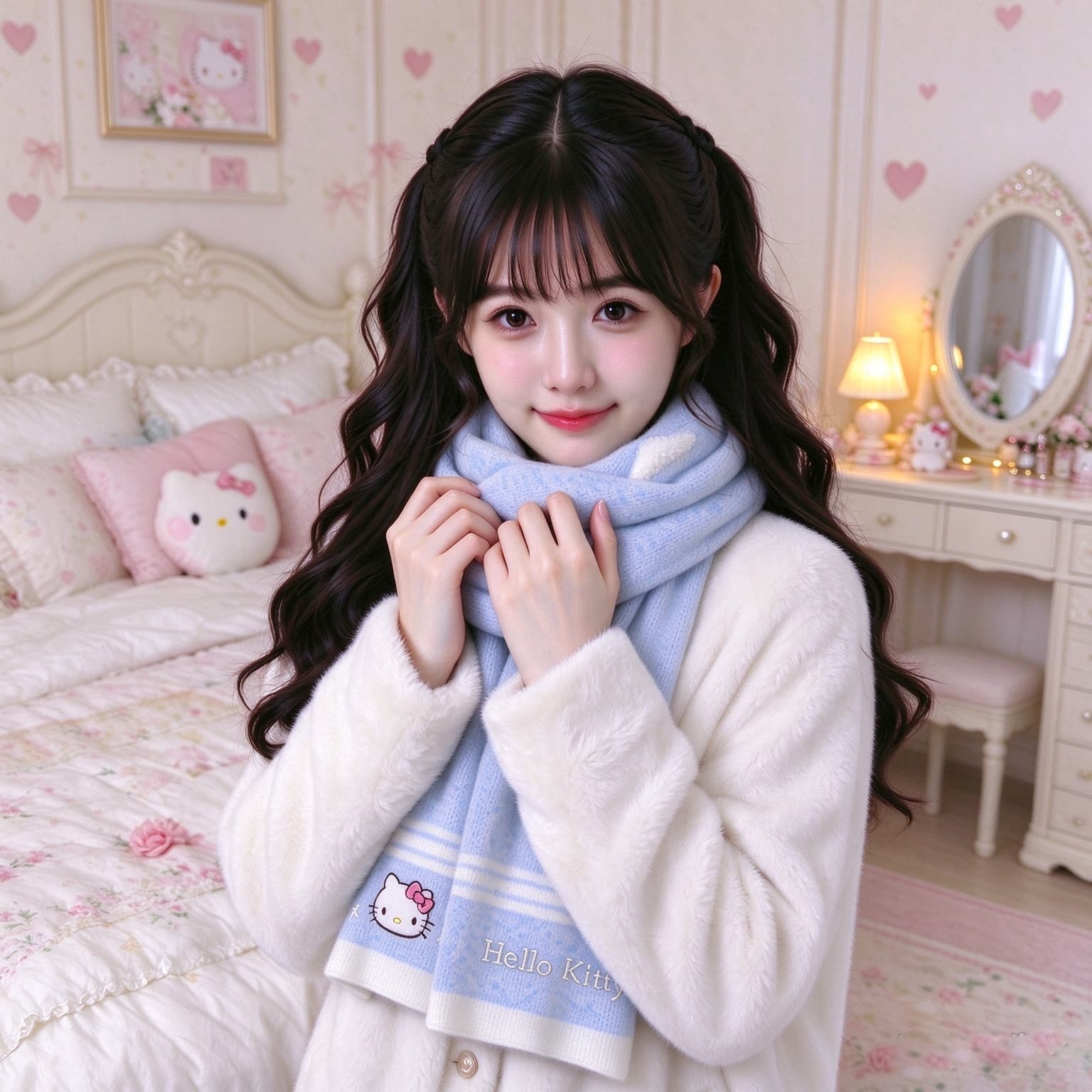 Шарф Санрио Knit Scarves Unisex - изображение 3