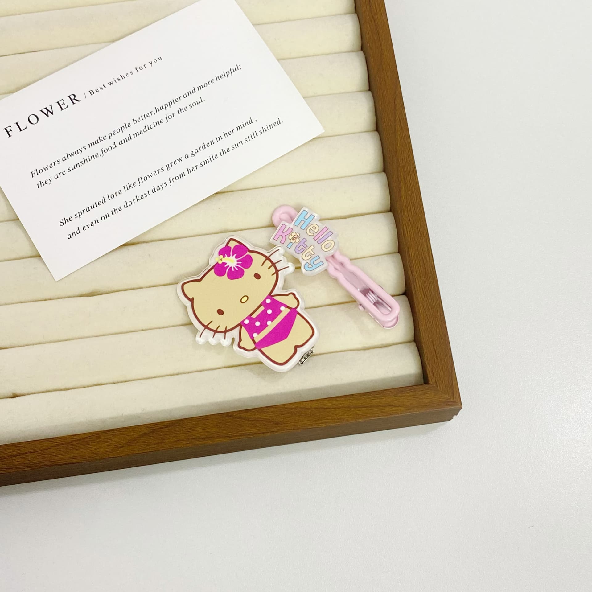 Заколка Санрио Hello Kitty Акриловые Заколки для волос Женские - изображение 3