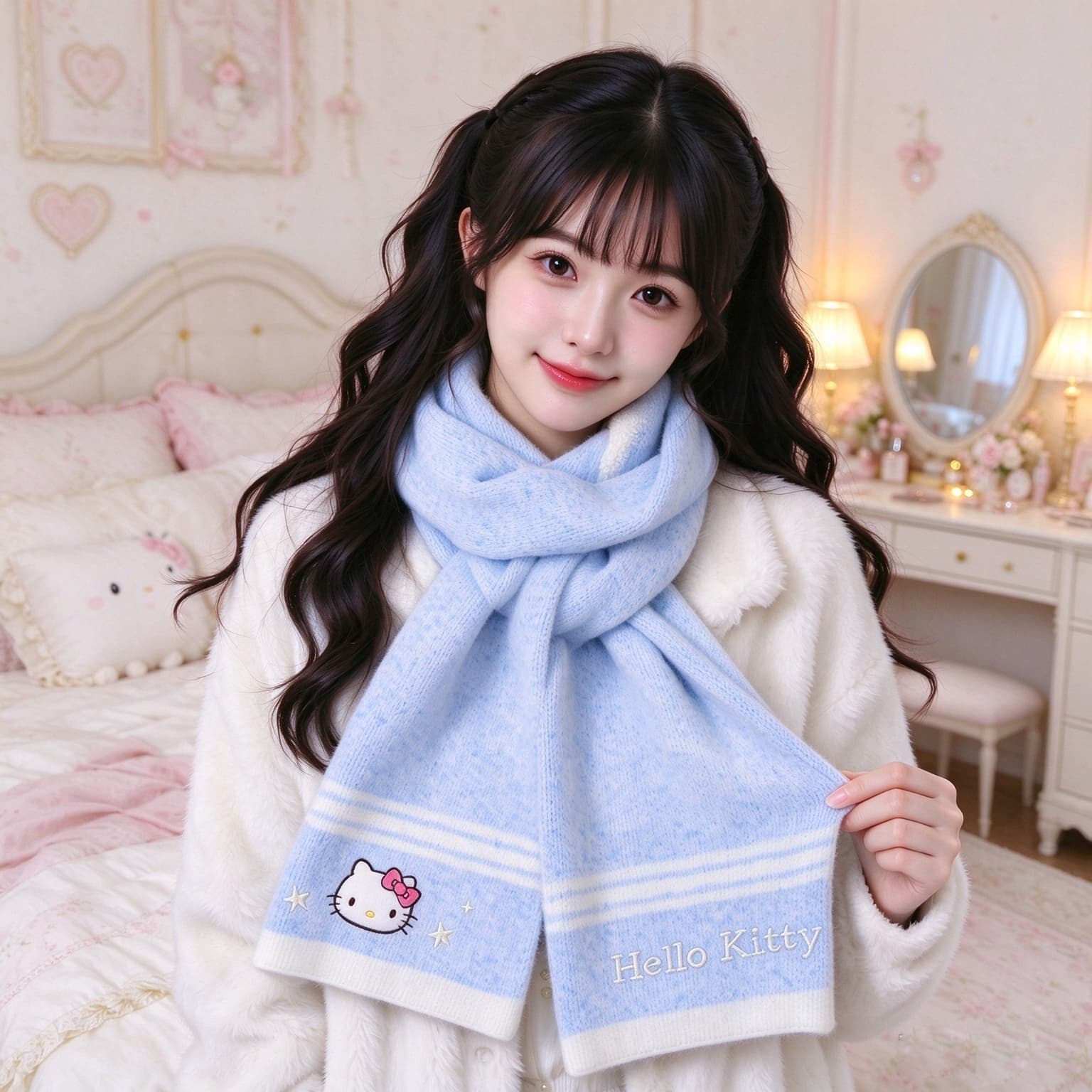 Шарф Санрио Knit Scarves Unisex - изображение 5