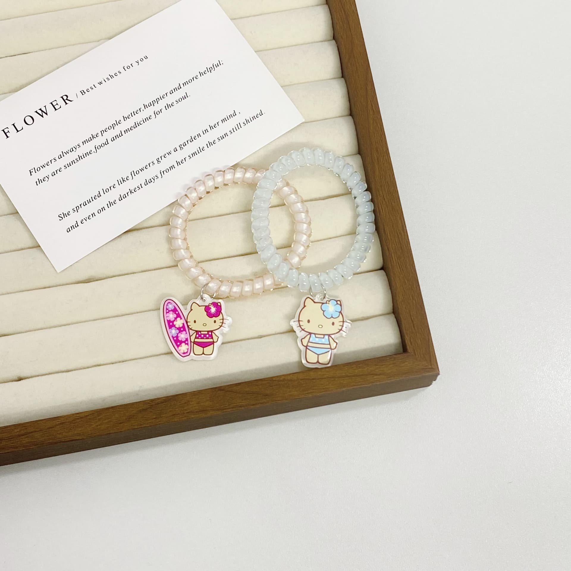 Sanrio Hello Kitty Акриловые резинки для волос спиральные женские - изображение 5