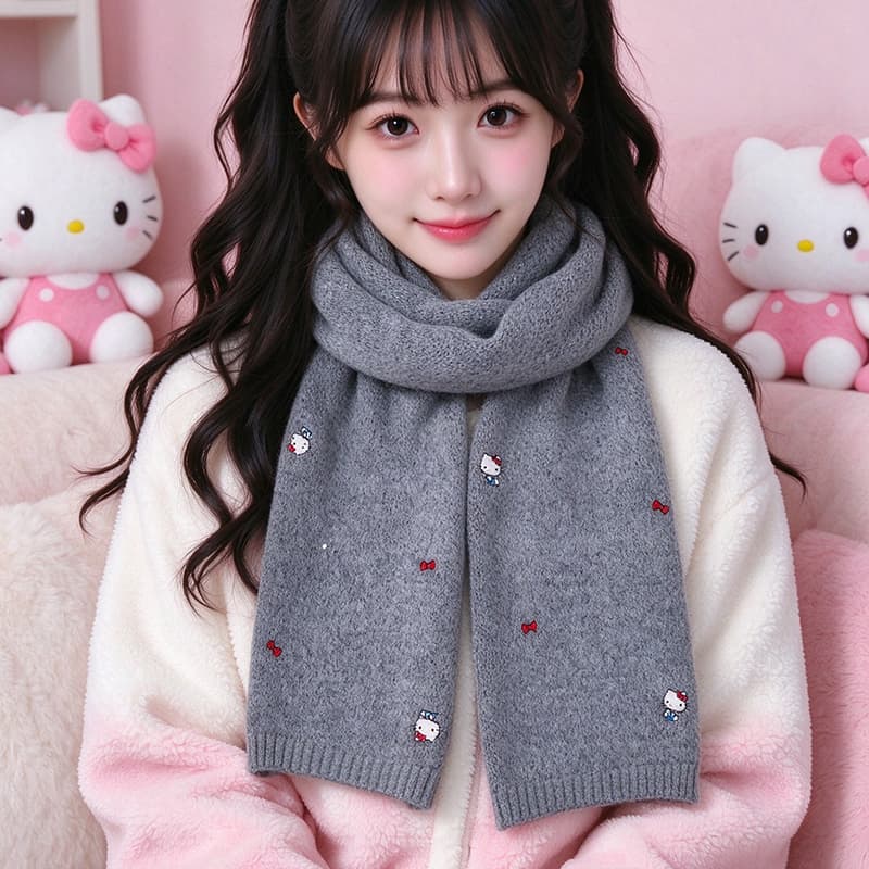 Шарф Санрио Knit Scarves Unisex - изображение 2